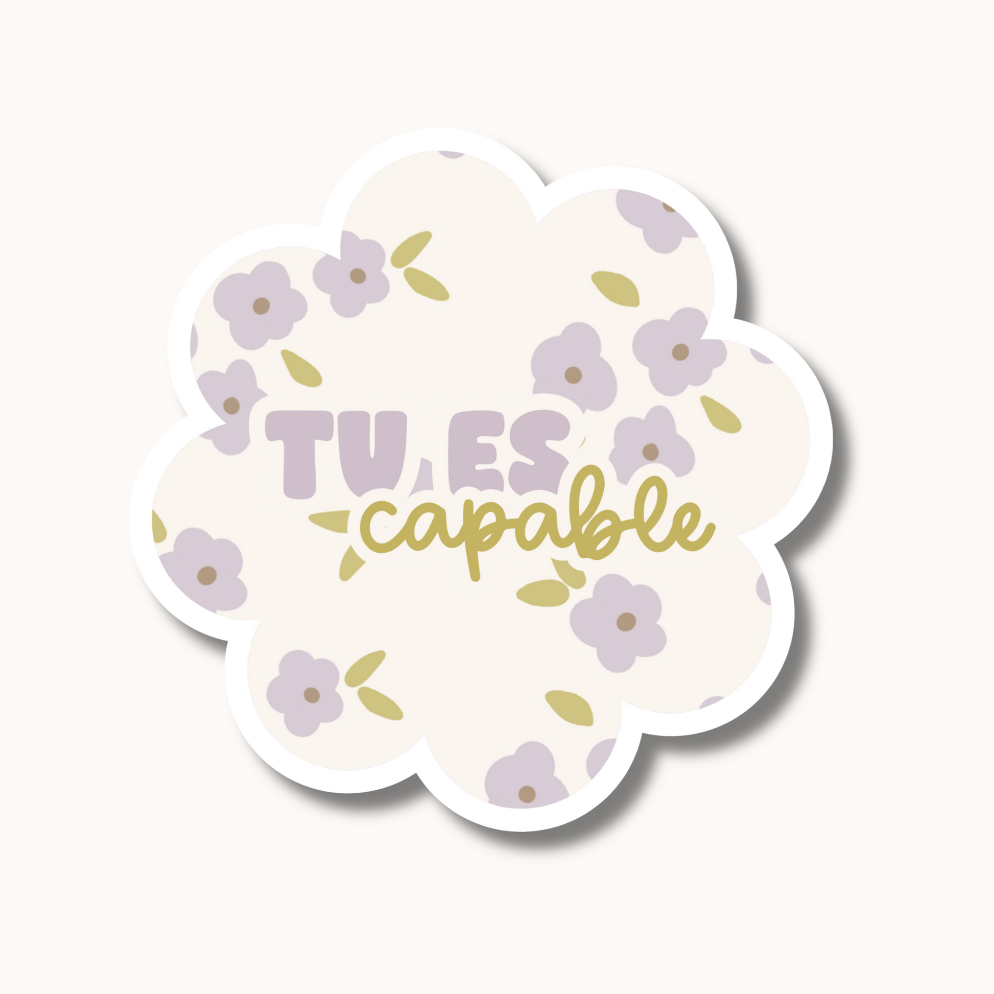 Transparent “cool teacher” sticker