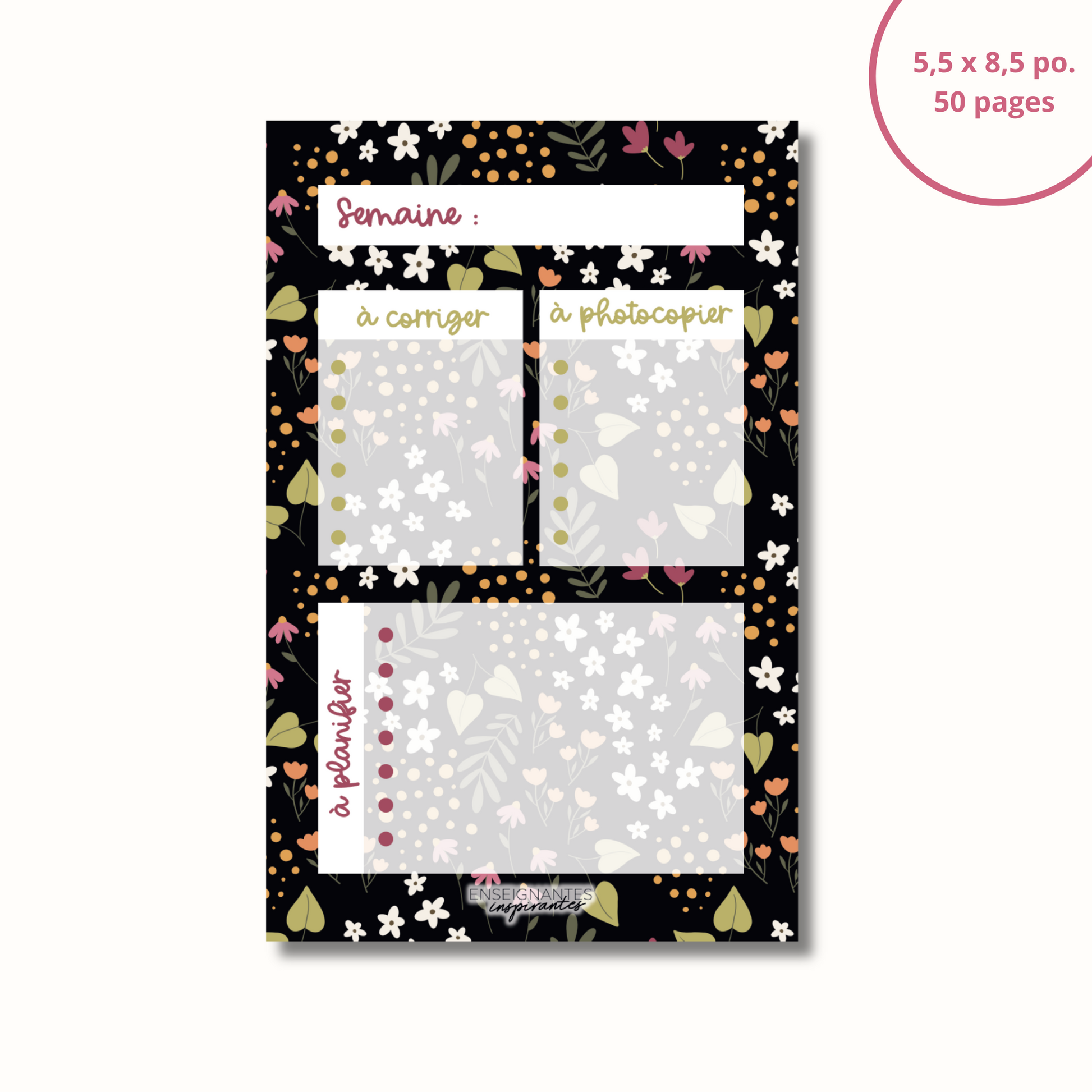 Notepad - menu/grocery store (clementines)