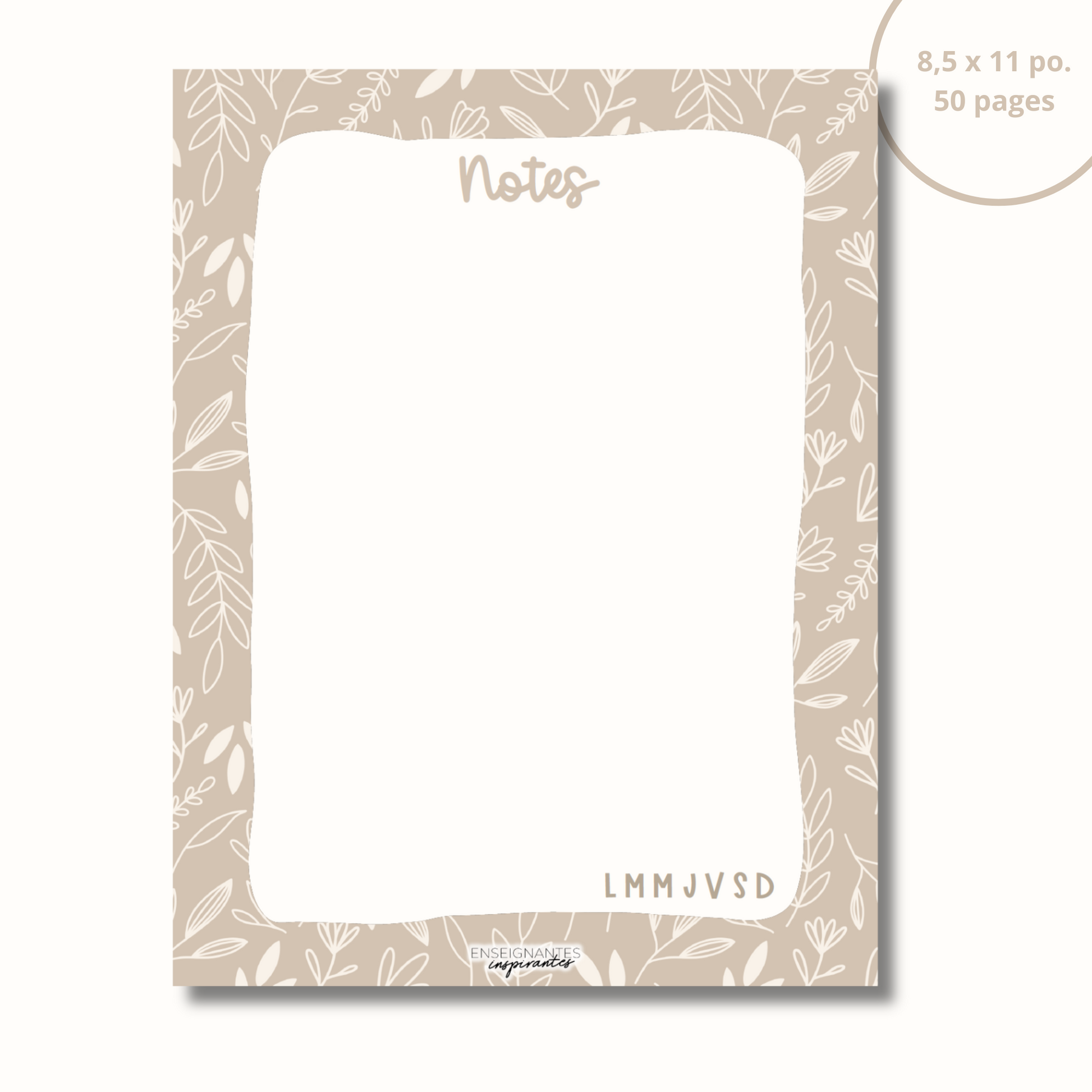 Bloc-note - Notes (line art)