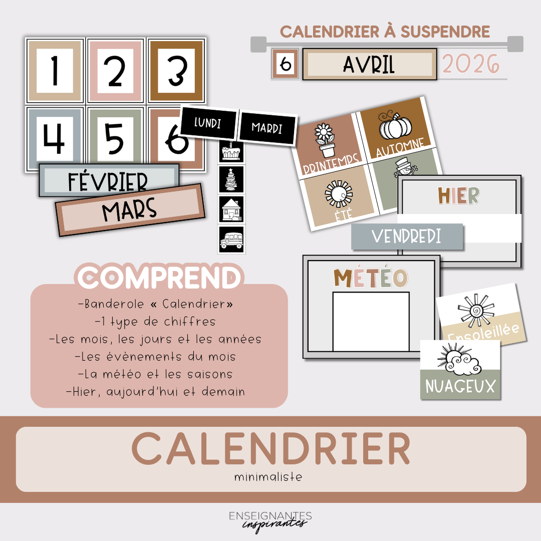 Calendrier (minimaliste)