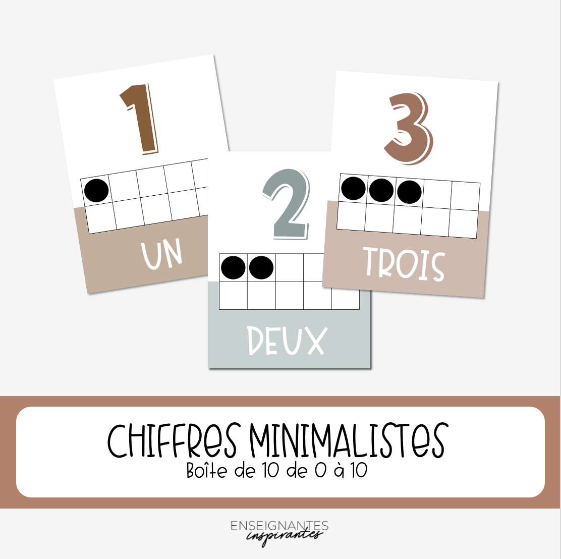 Affiches 0 à 10 (minimaliste)