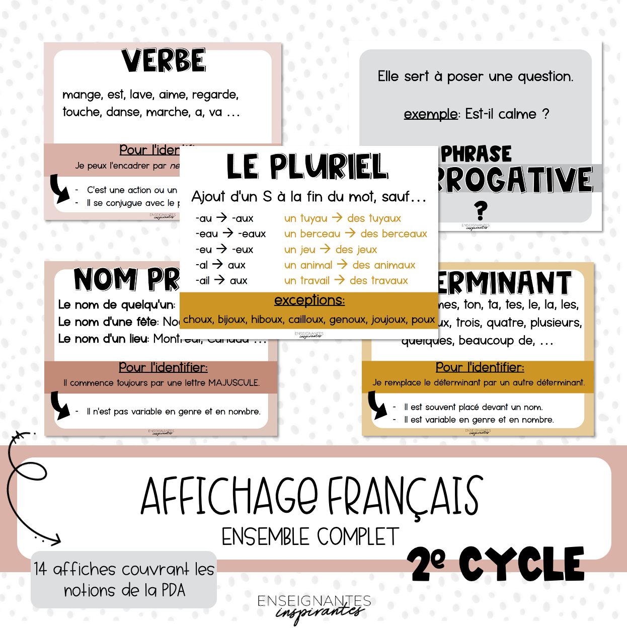 French posters 2nd cycle (polka dots)