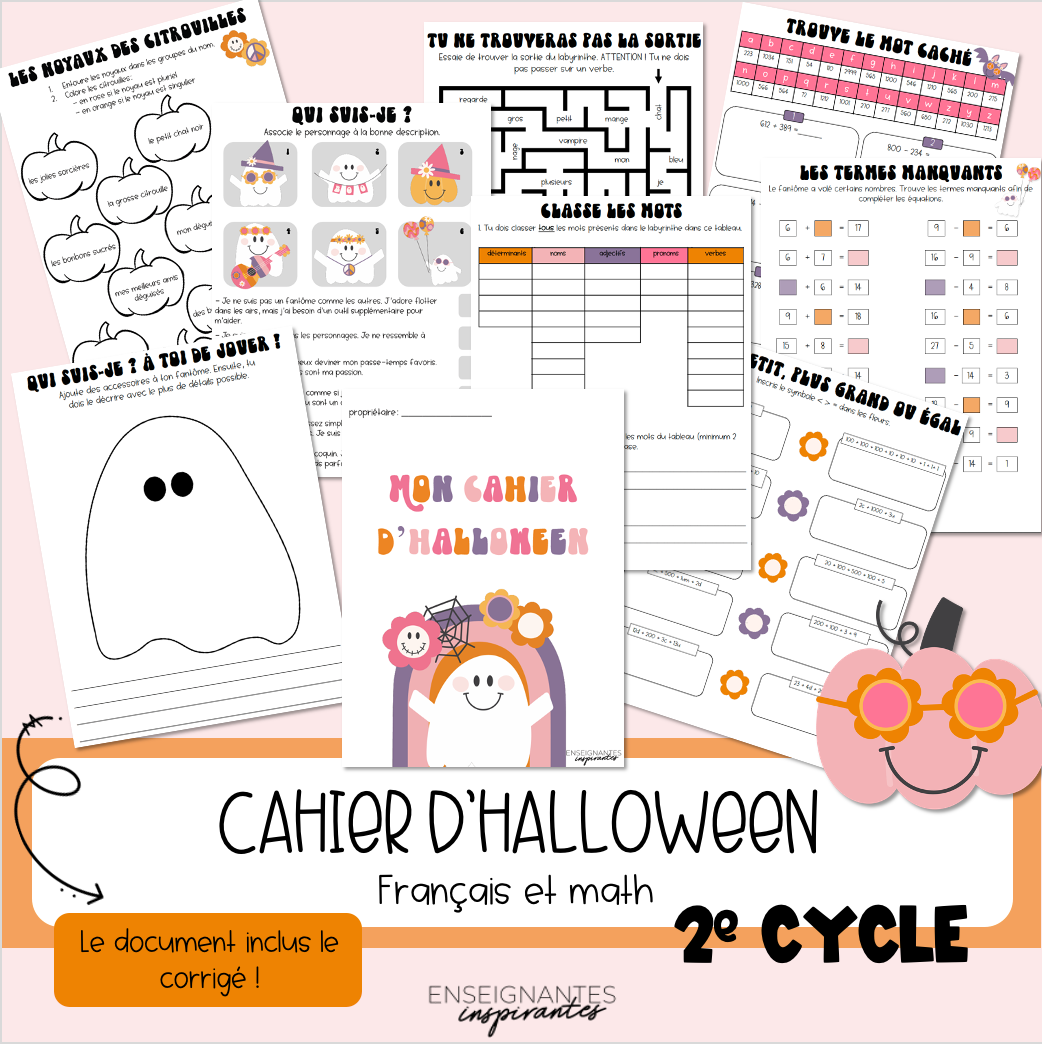 Halloween notebook 2nd cycle - Groovy