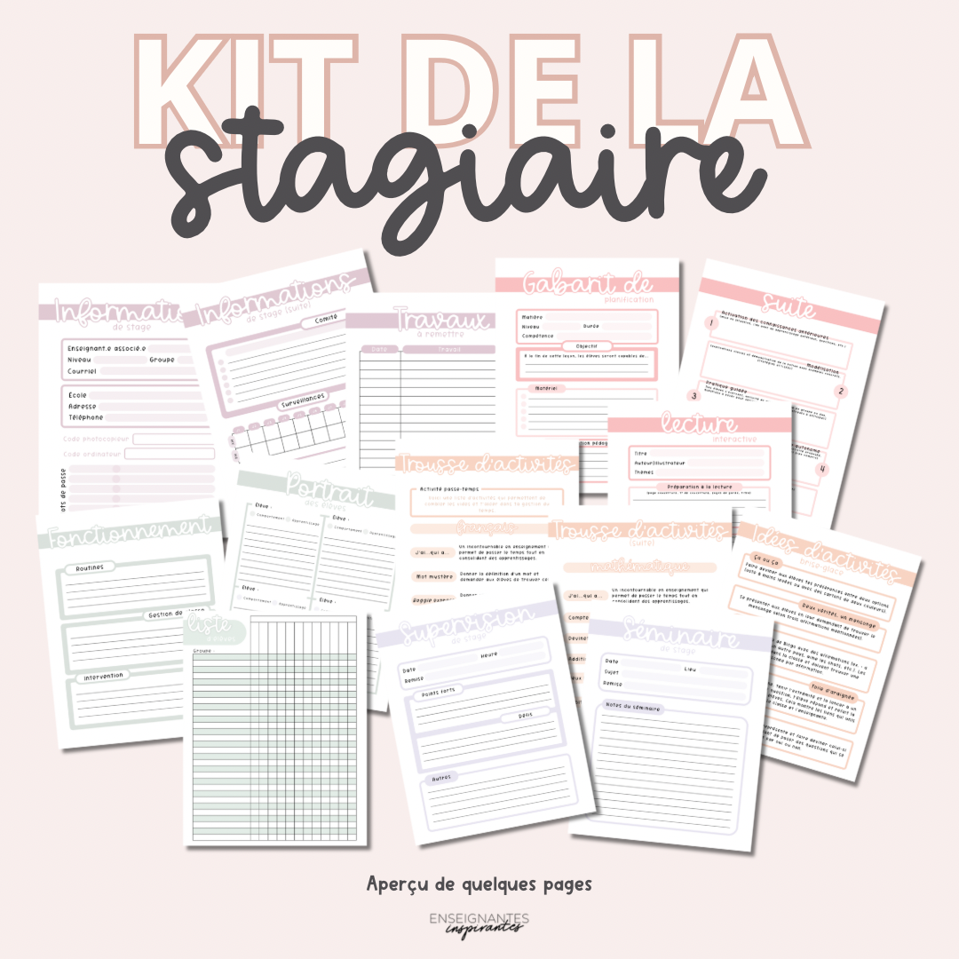 Kit de la stagiaire