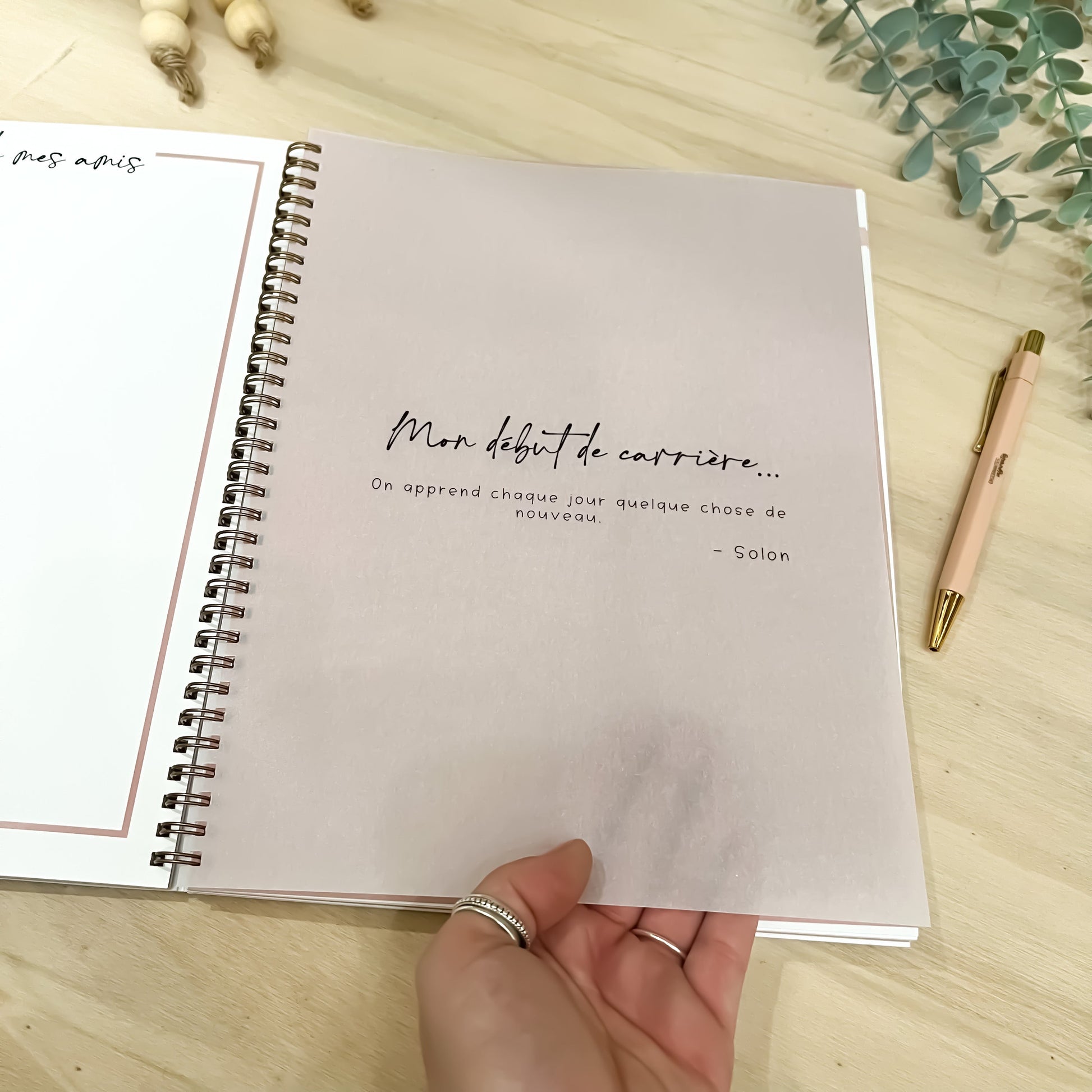 Livre souvenirs de prof (orangée)