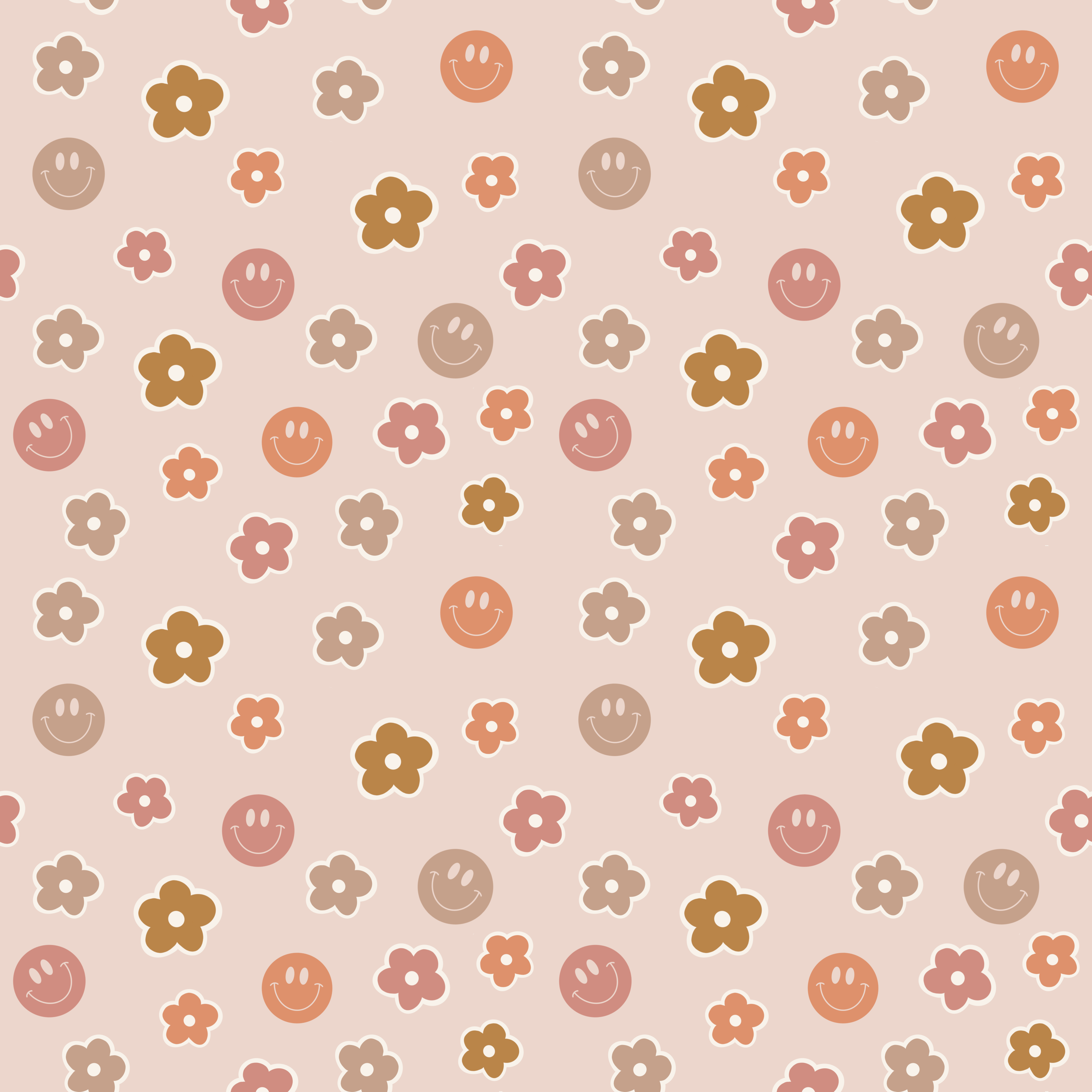 Sourires et fleurs neutres