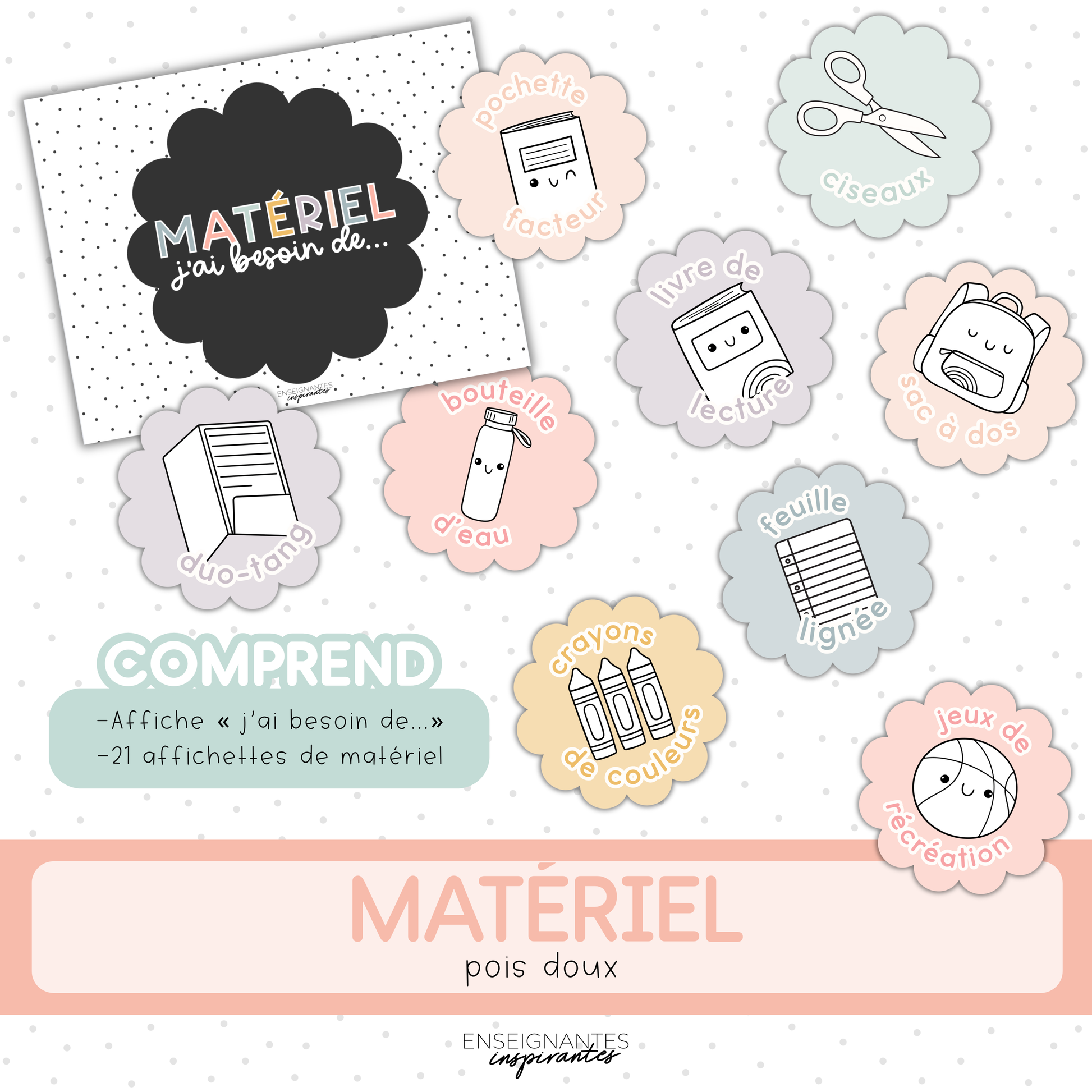 Matériel (pois doux)