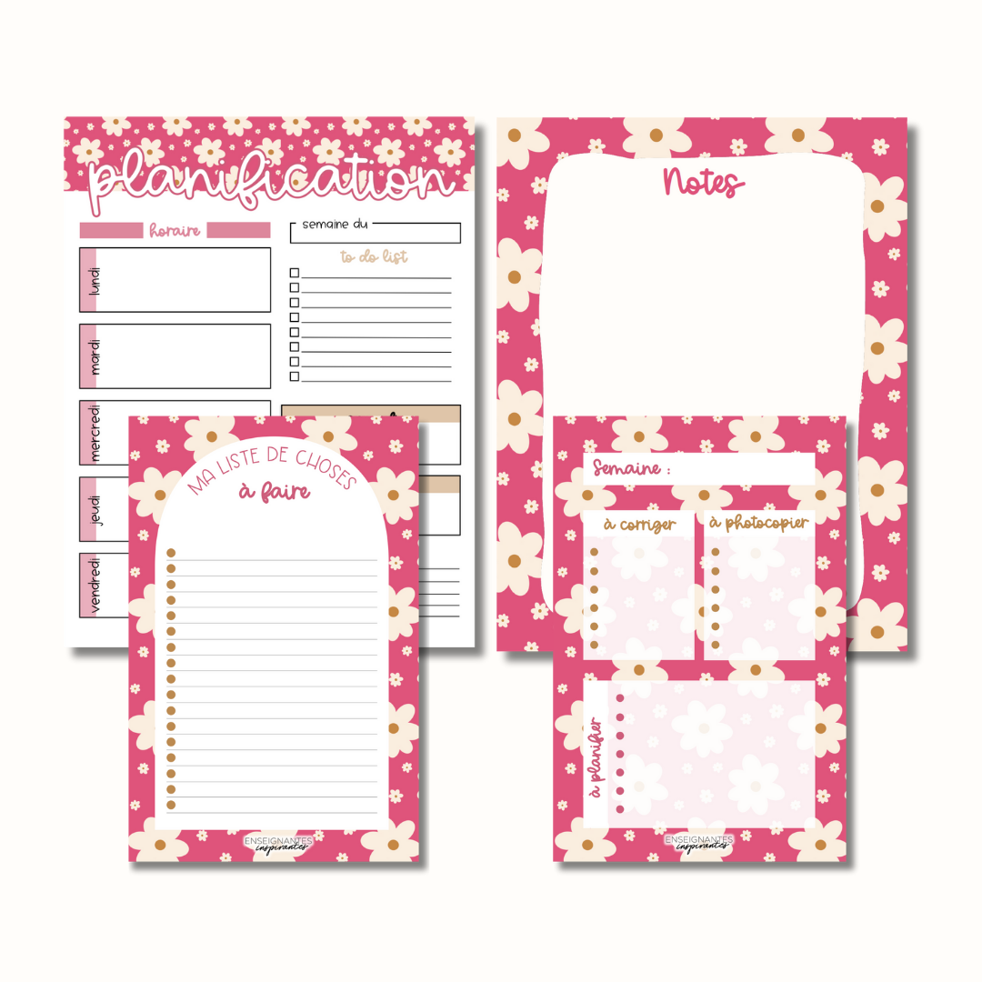 Image of Planification parfaite (marguerites fuchsias)