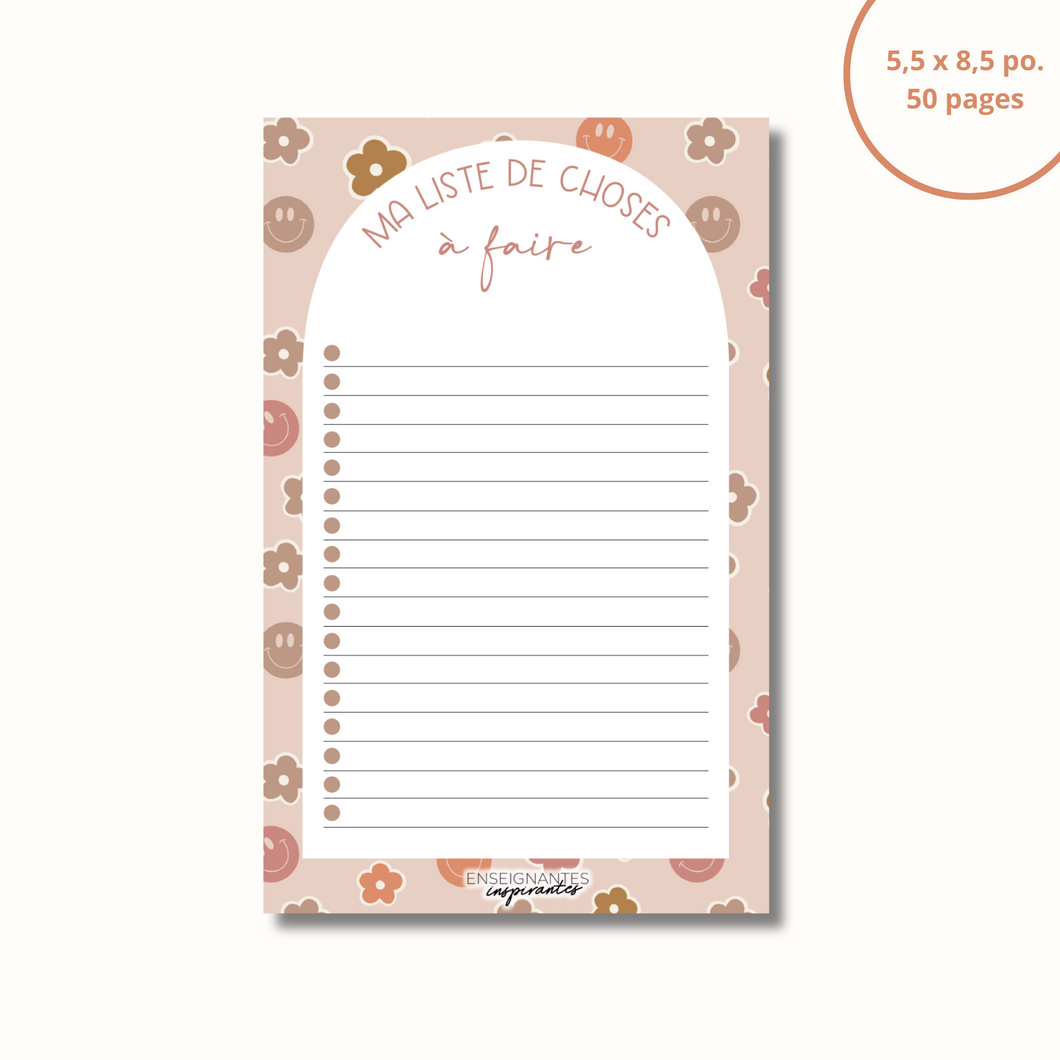 Notepad - menu/grocery store (clementines)