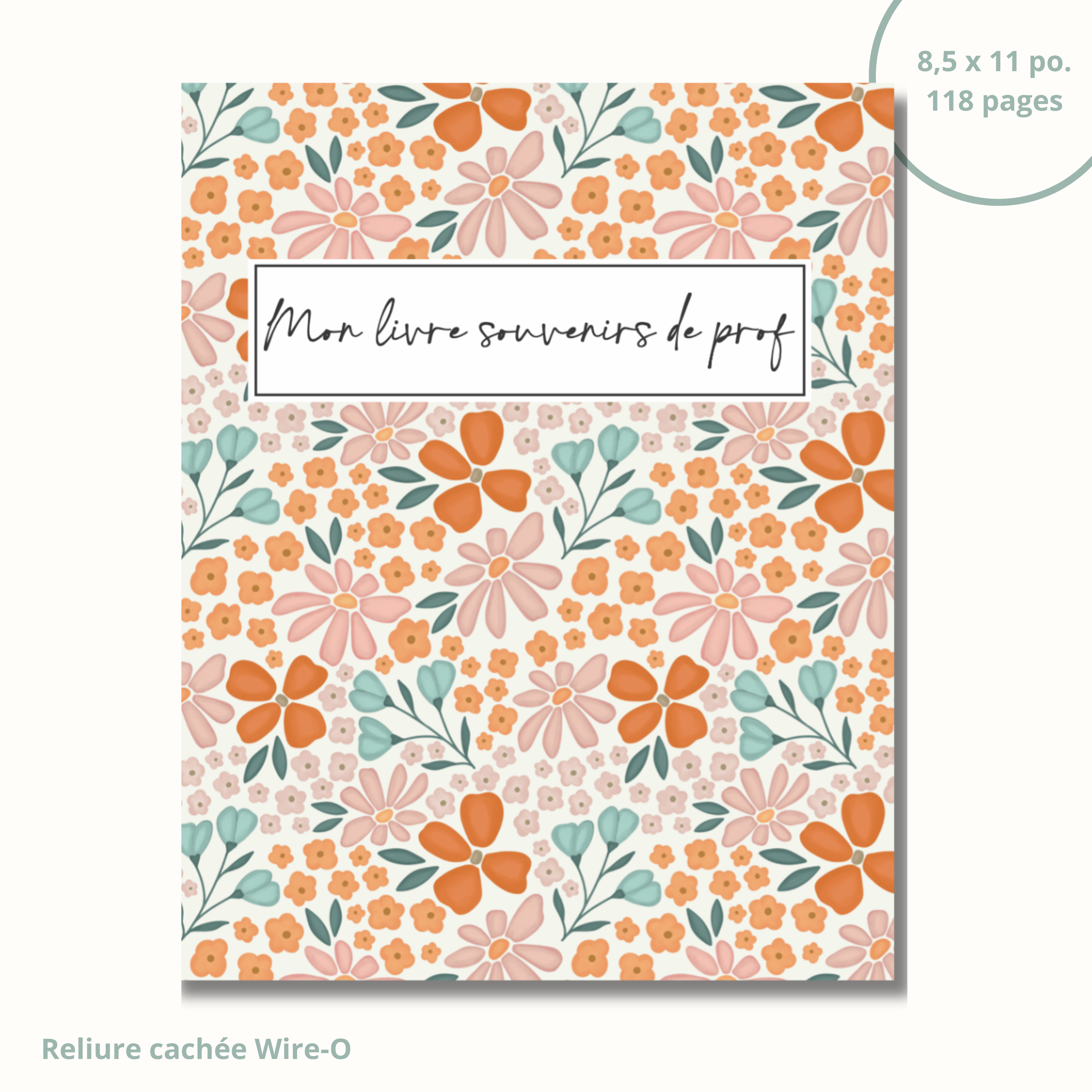 Image of Teacher memory book (polka dots)