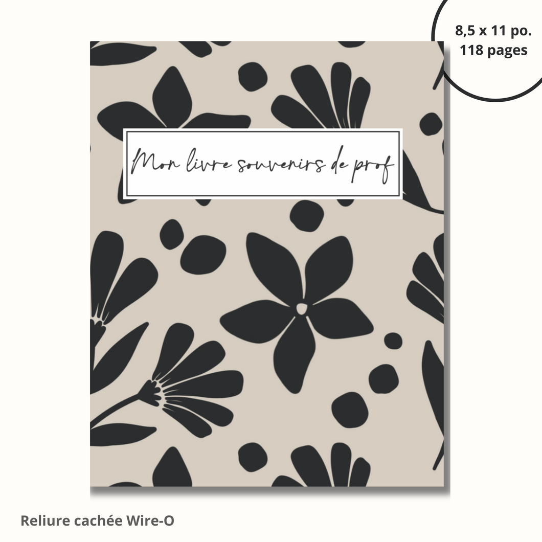 Teacher memory book (polka dots)