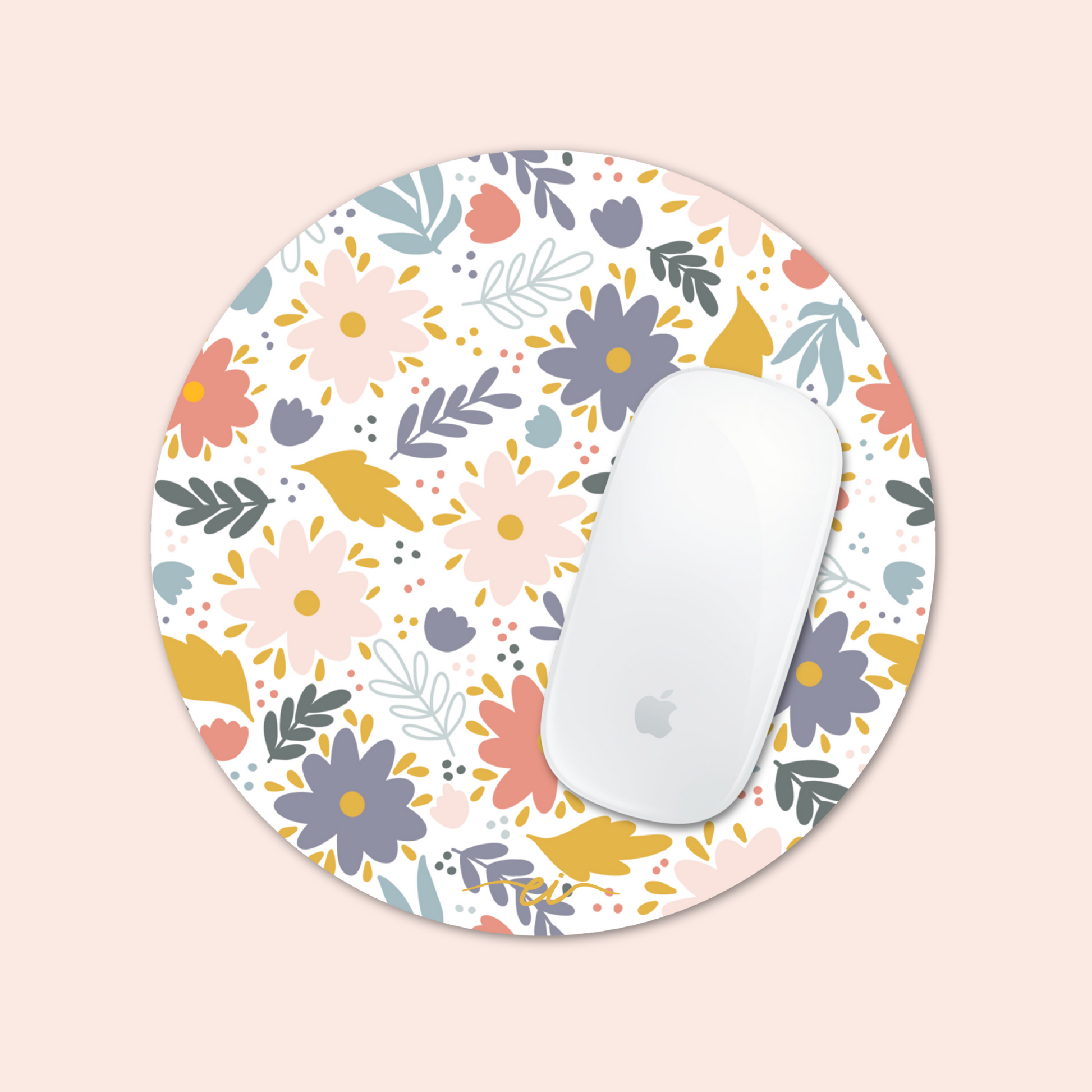 Tapis de souris (fleurs colorées)