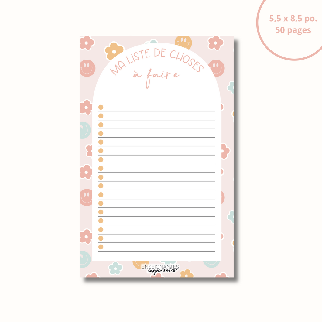 Notepad - menu/grocery store (clementines)