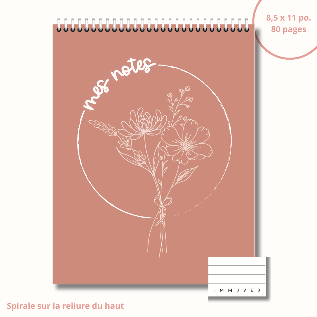 Notebook (retro flowers)
