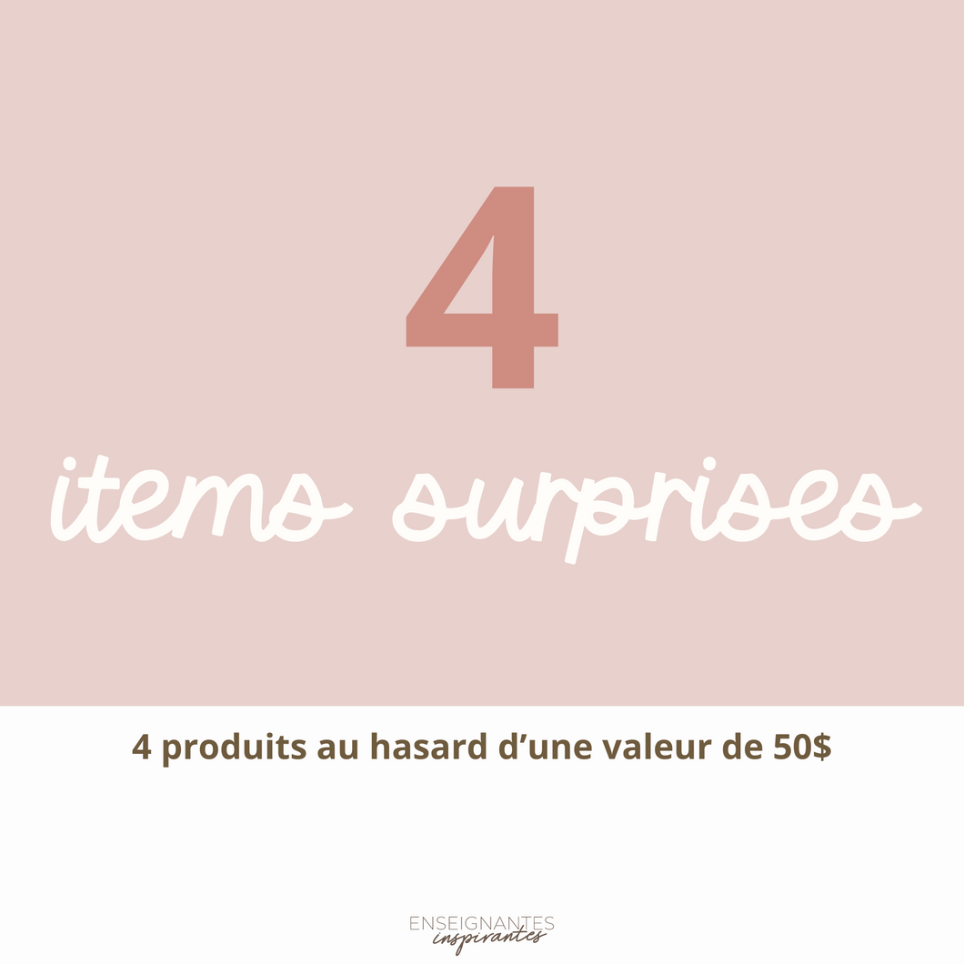 Sac à surprises inspirantes (4 items)