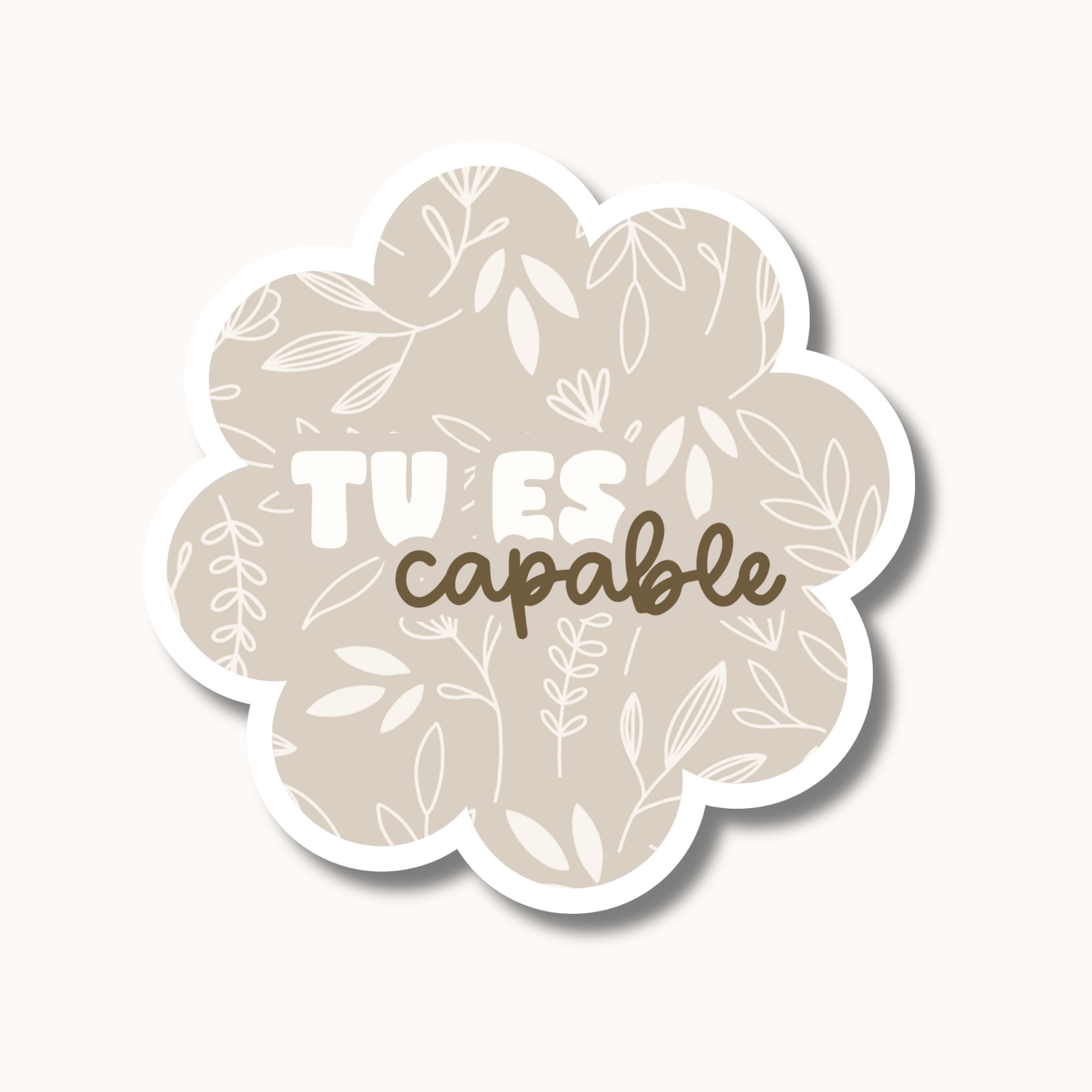 Image of Transparent “cool teacher” sticker