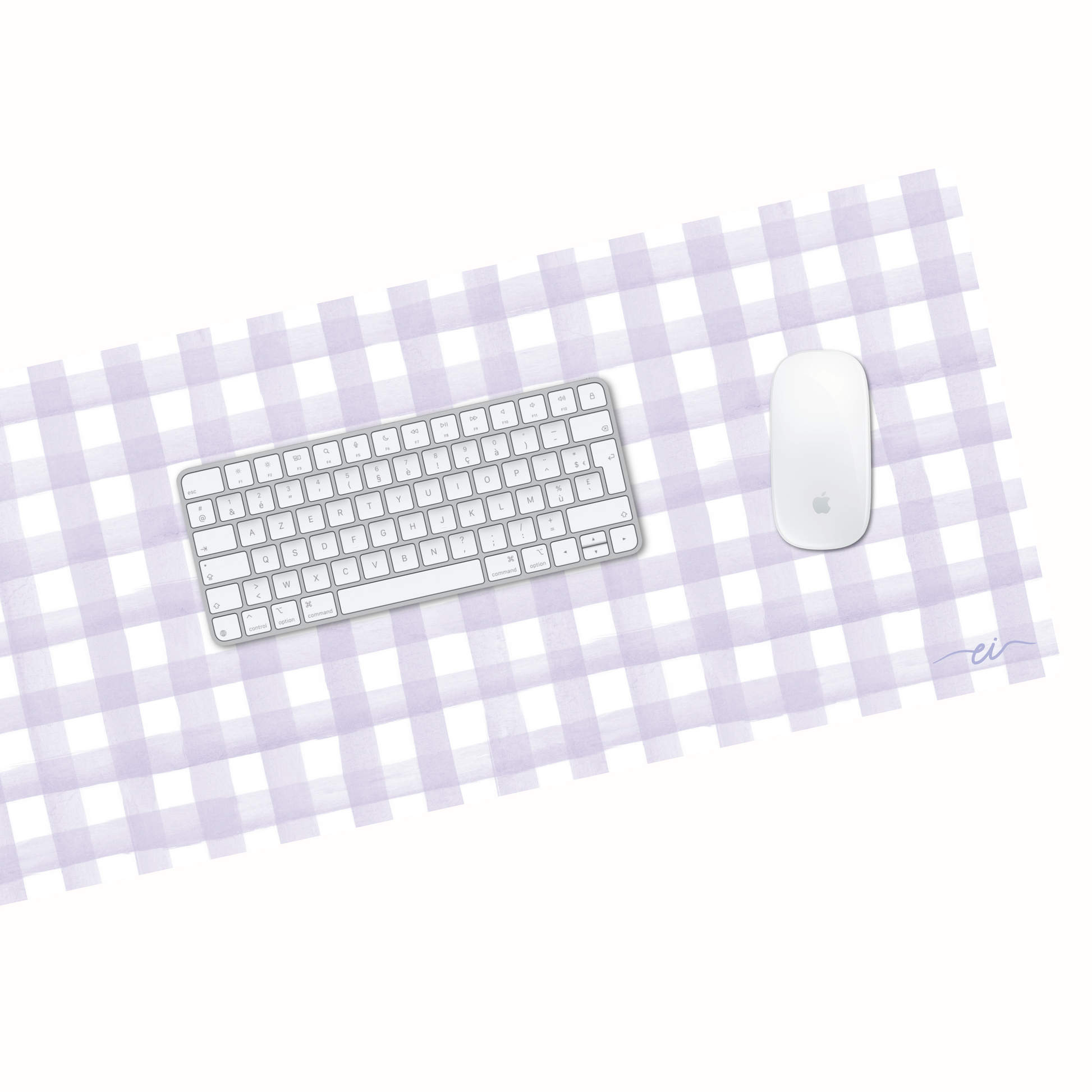Tapis de bureau (carreaux lilas)