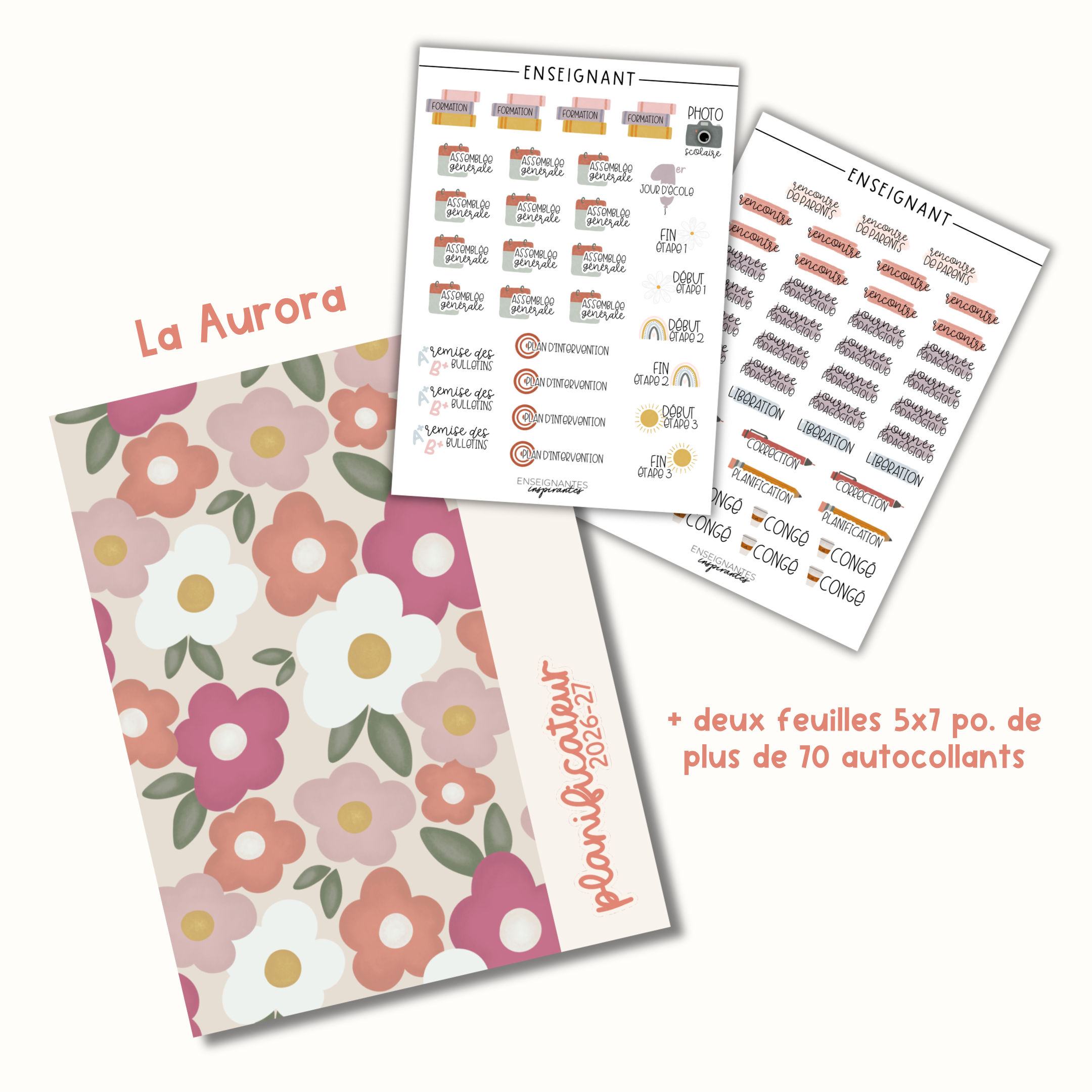 Image of Planificateurs pour enseignant (7 cases) 2026-2027