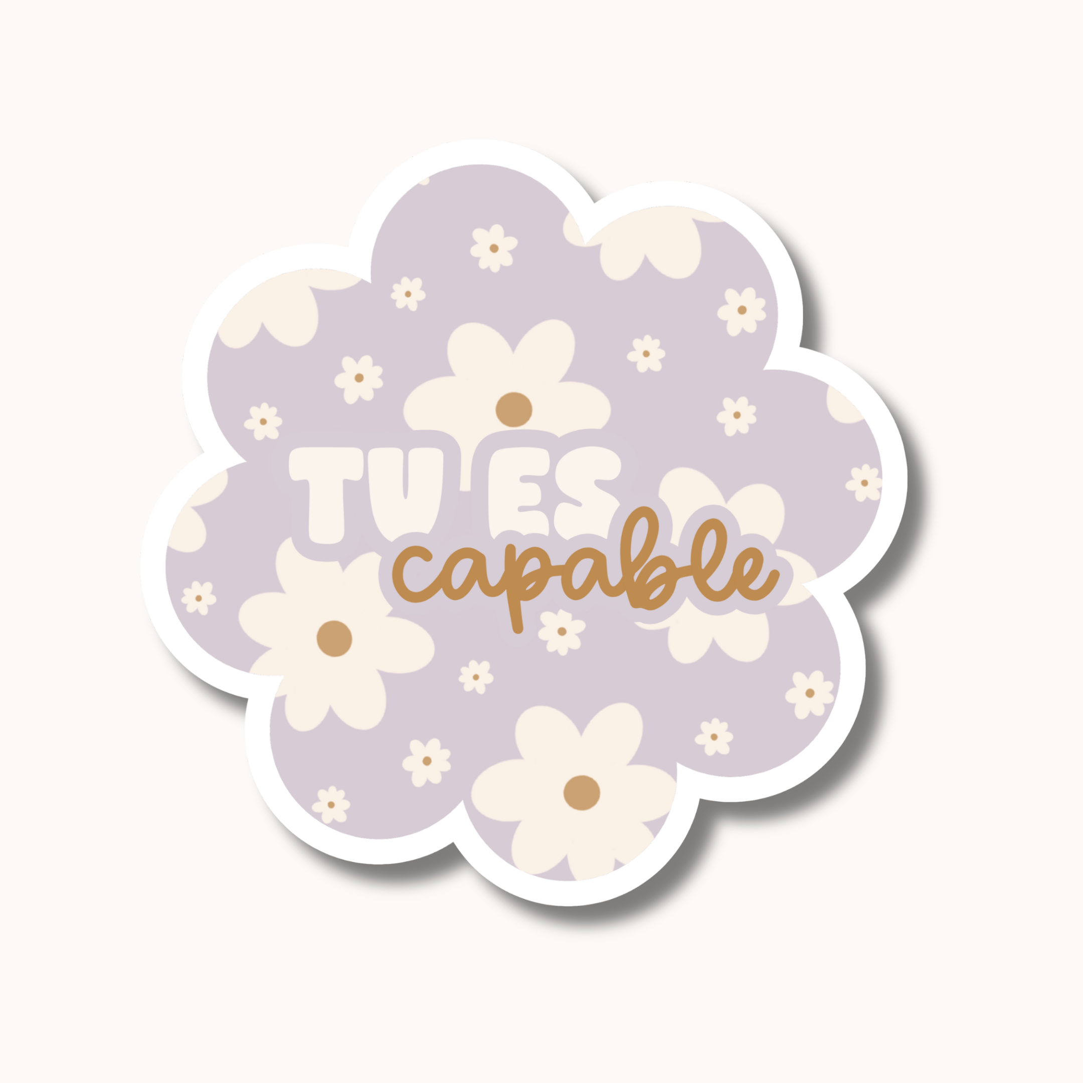 Image of Autocollant (marguerites lilas)