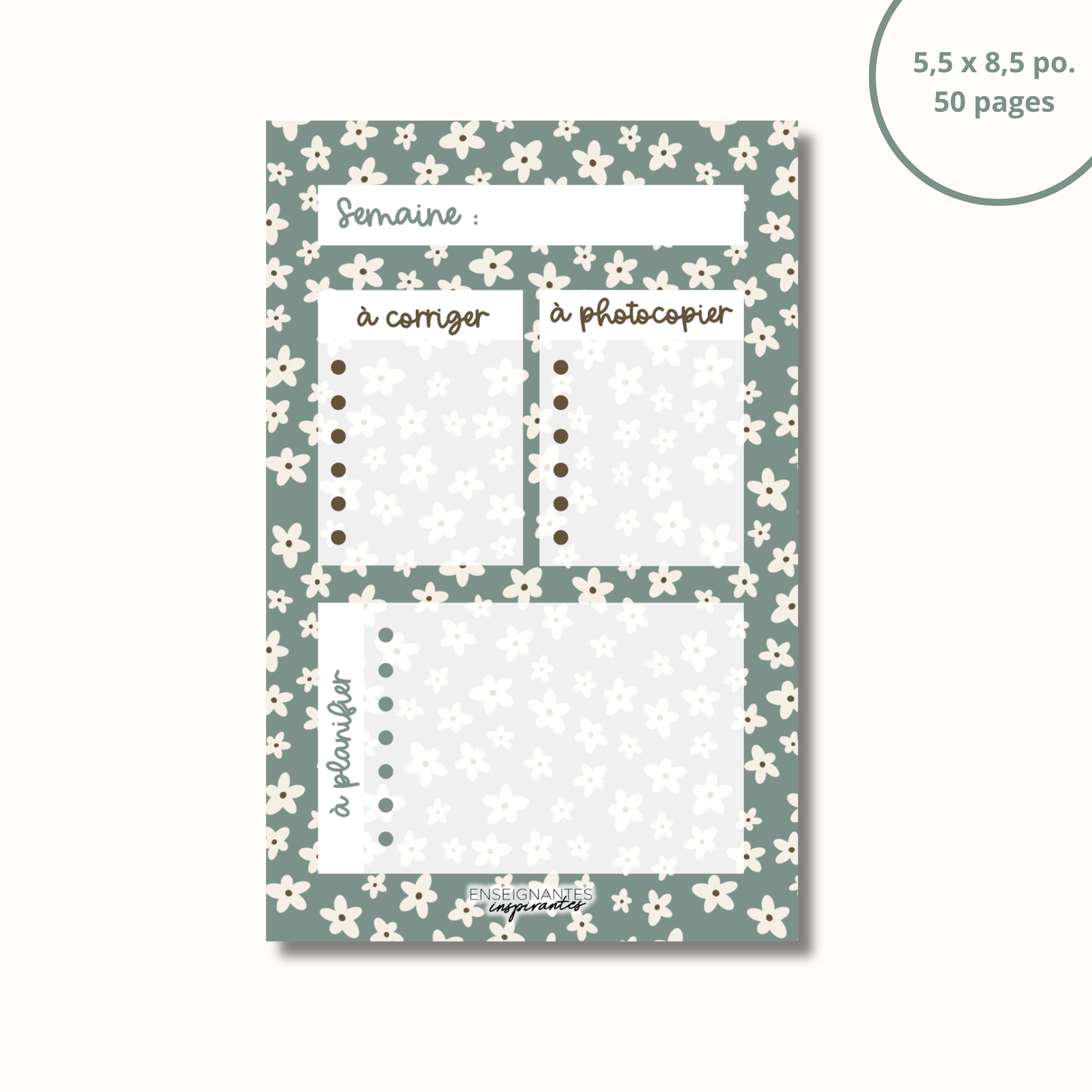 Image of Bloc-note - Planification de prof (Sauge)