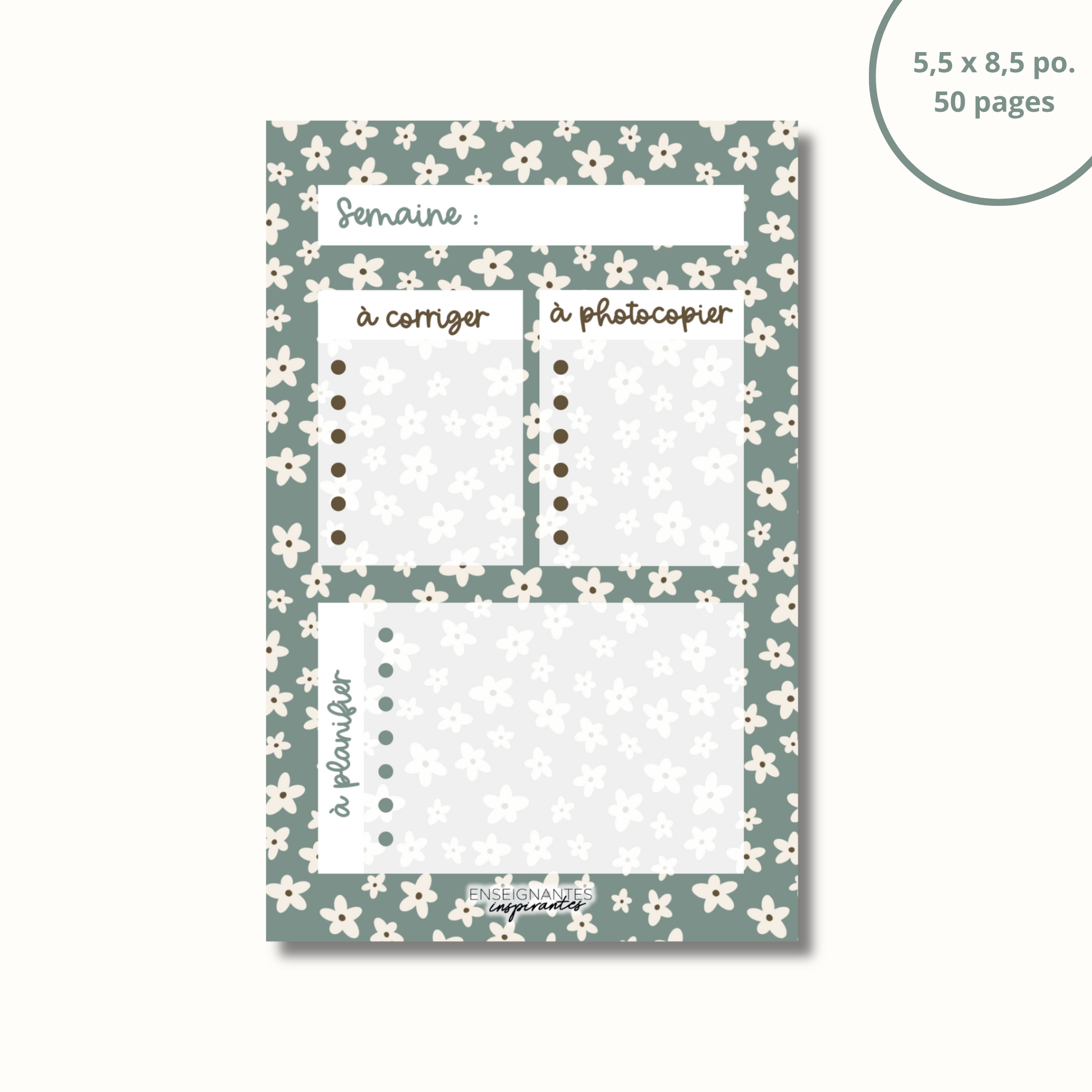 Bloc-note - Planification de prof (Sauge)