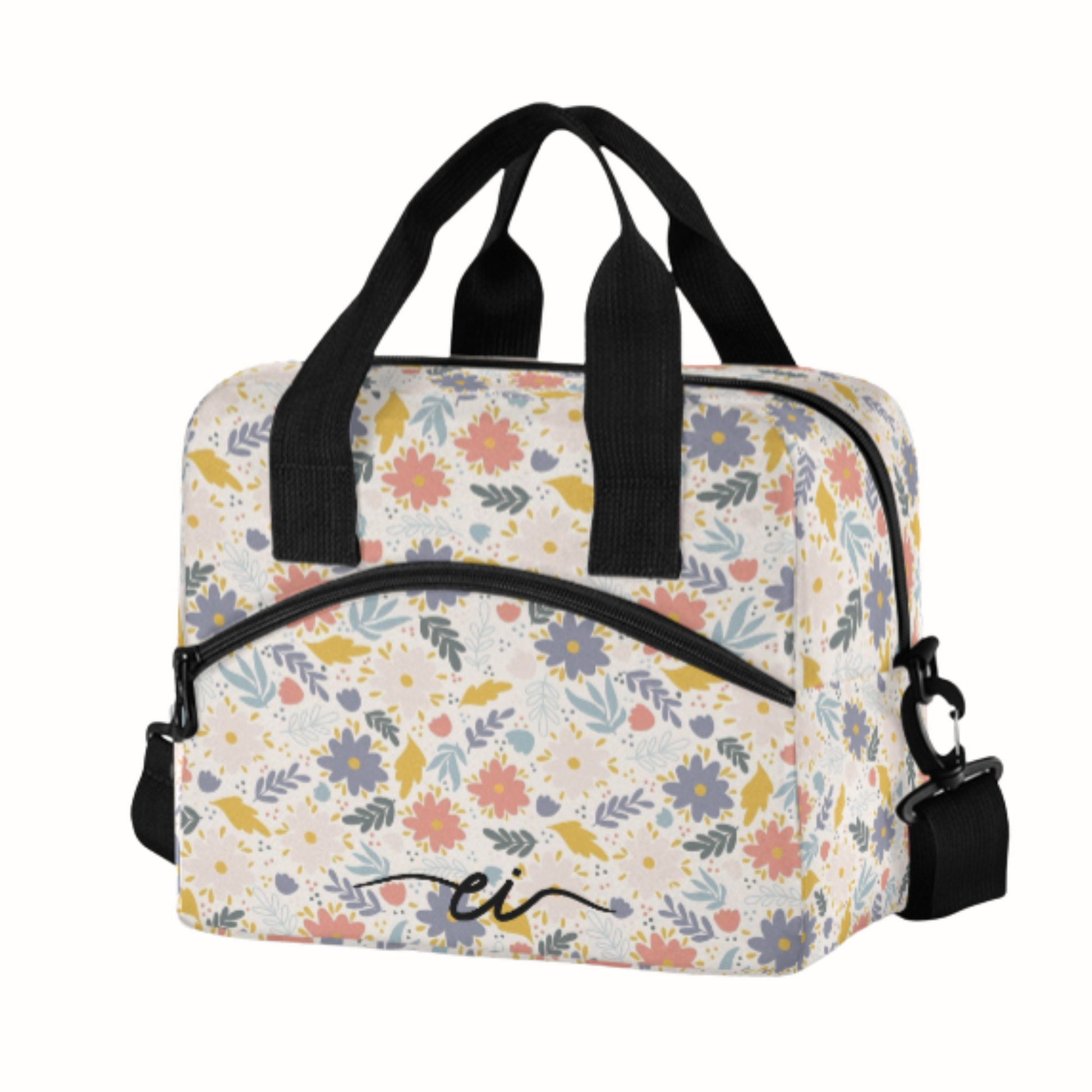 Boîte à lunch XL (fleurs colorées)