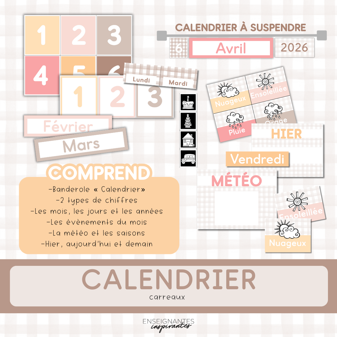 Calendrier (carreaux)