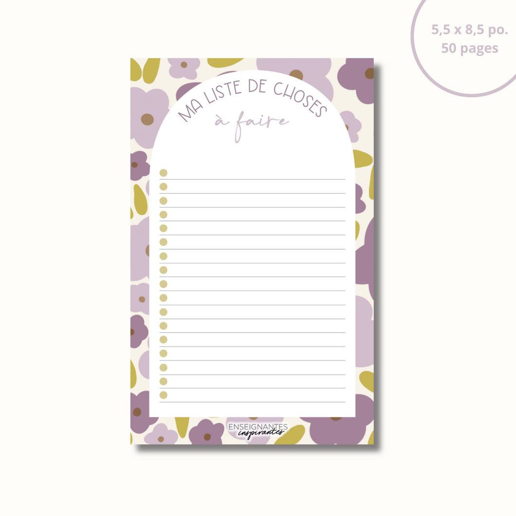 Notepad - menu/grocery store (clementines)