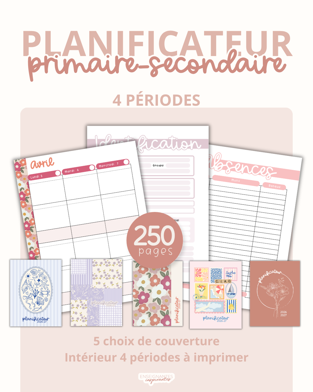 Image of Planificateurs PDF (4 périodes) 2026-2027
