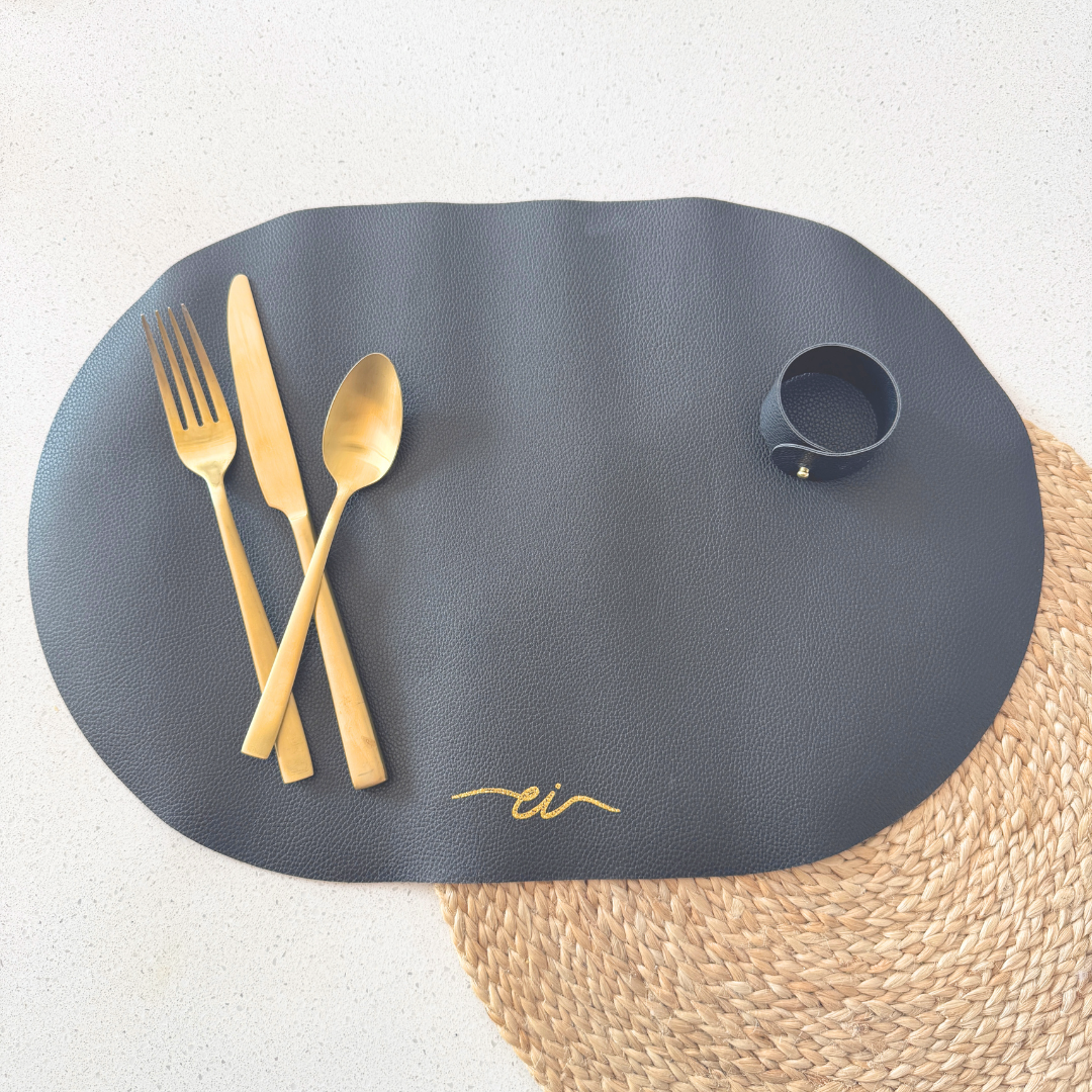 Napperon pour boîte à lunch - Noir