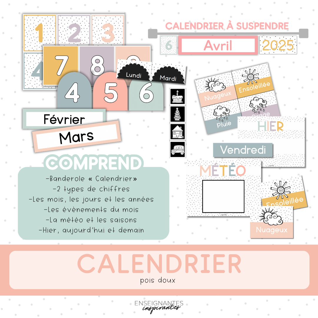 Calendrier (pois doux)