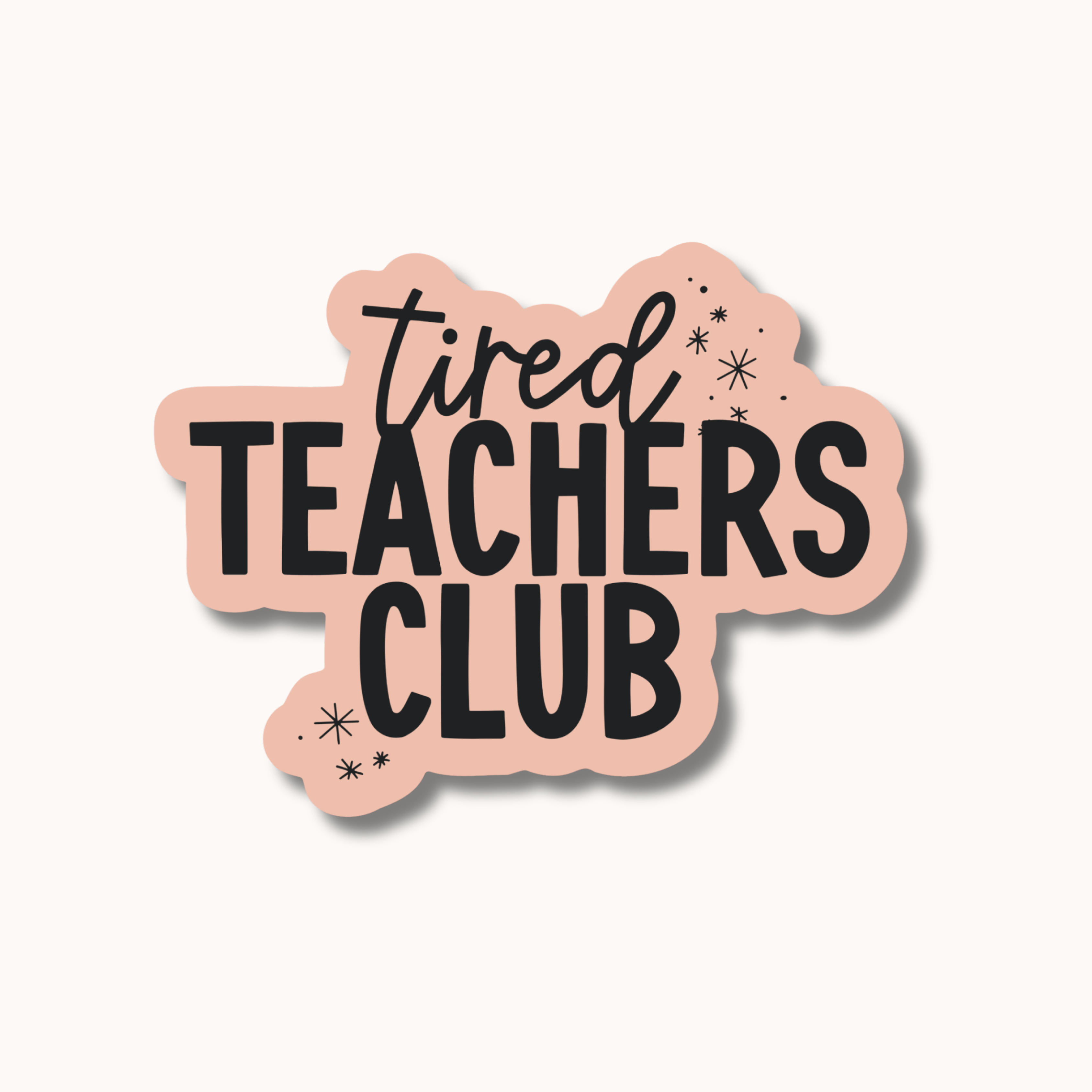 Image of Autocollant (Tired teachers club)
