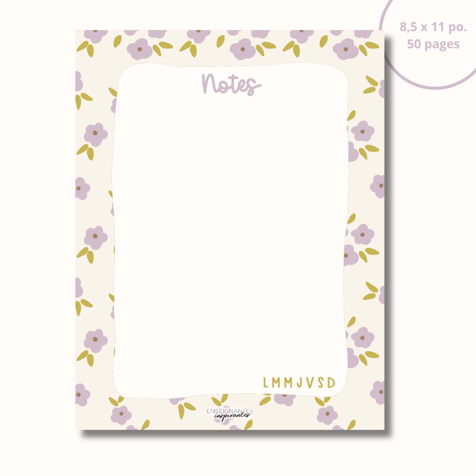 Bloc-note - Notes (lavande)