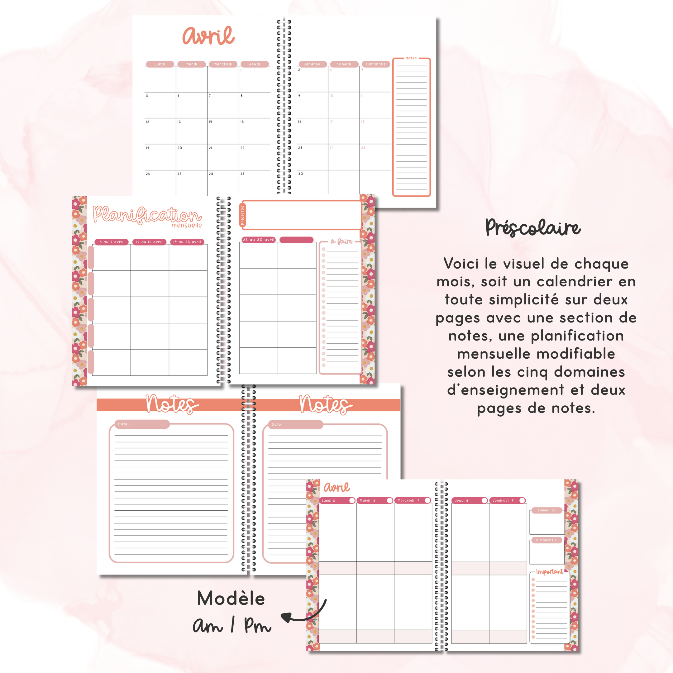 Image of Planificateurs pour enseignant (Préscolaire) 2026-2027