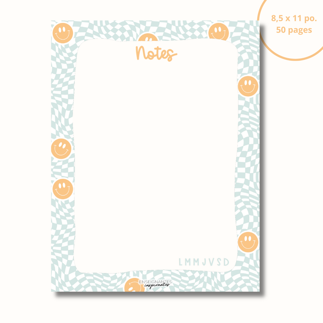 Notepad - menu/grocery store (clementines)