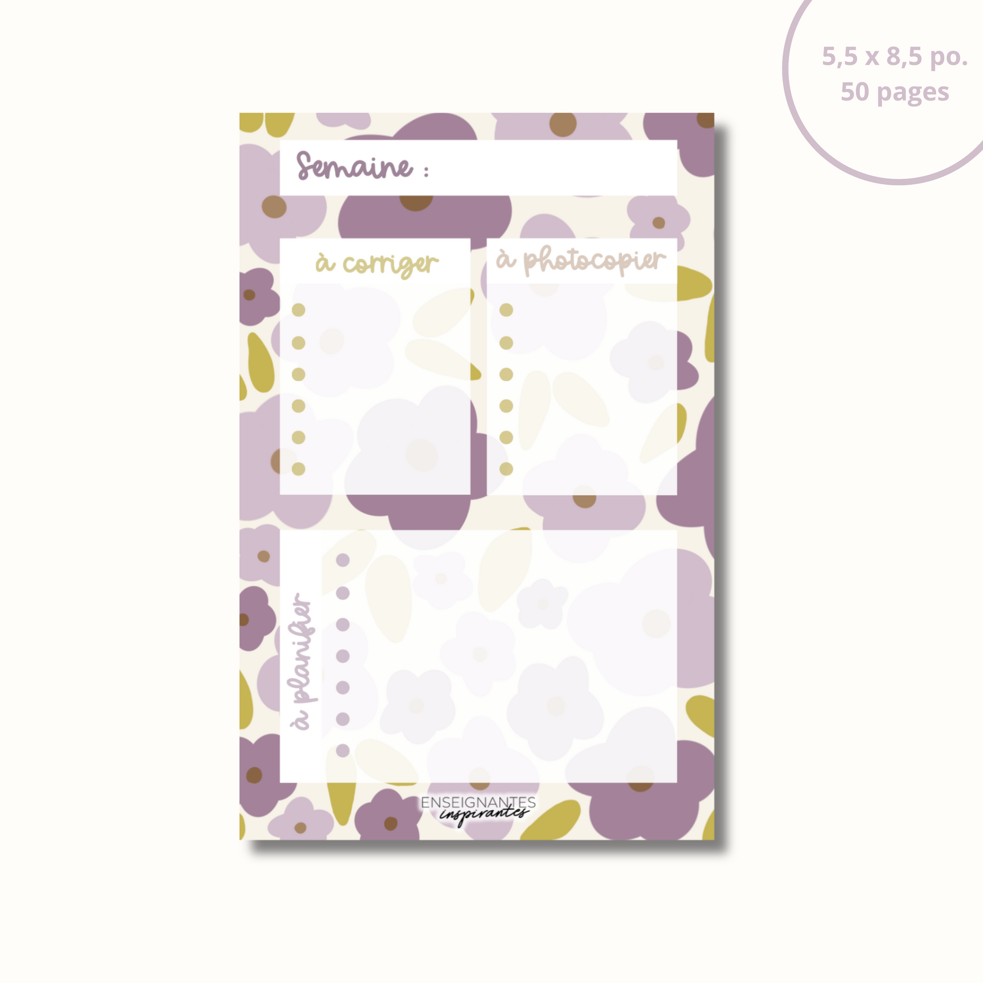 Bloc-note - Planification de prof (lavande 2.0)