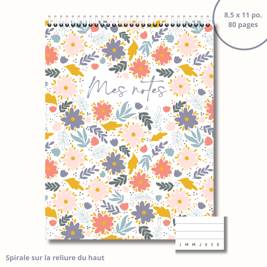 Notebook (retro flowers)