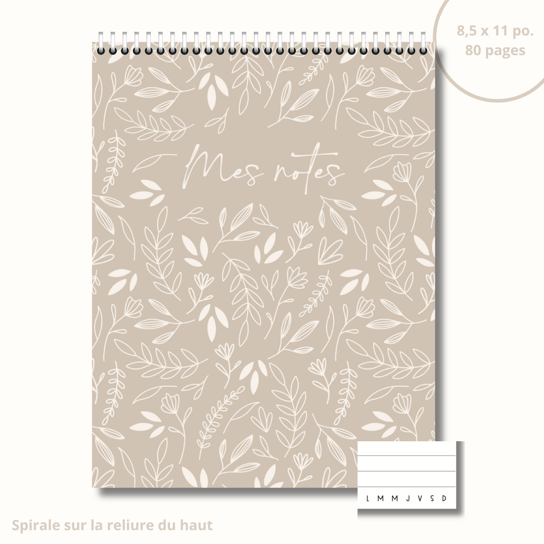 Notebook (retro flowers)