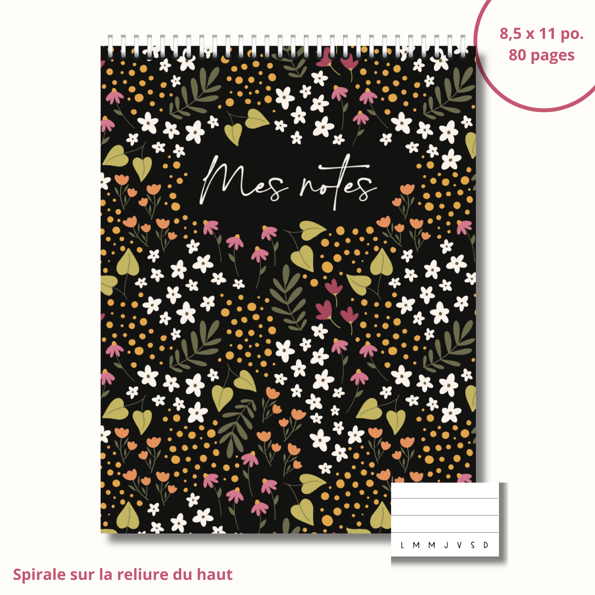 Notebook (retro flowers)