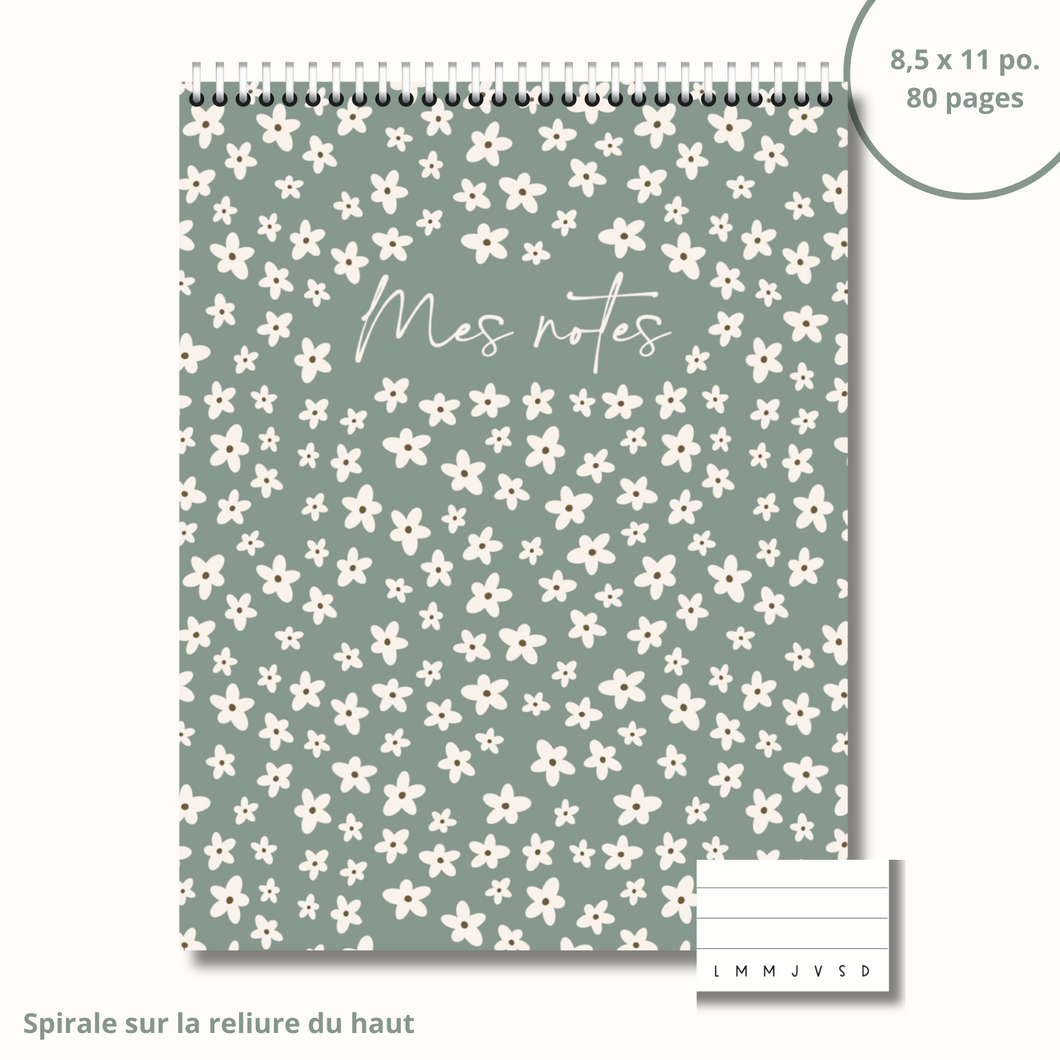 Notebook (retro flowers)