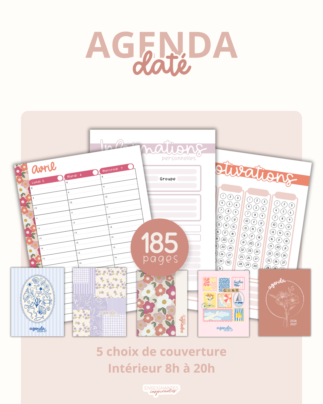 Image of Agenda PDF (daté) 2026-2027