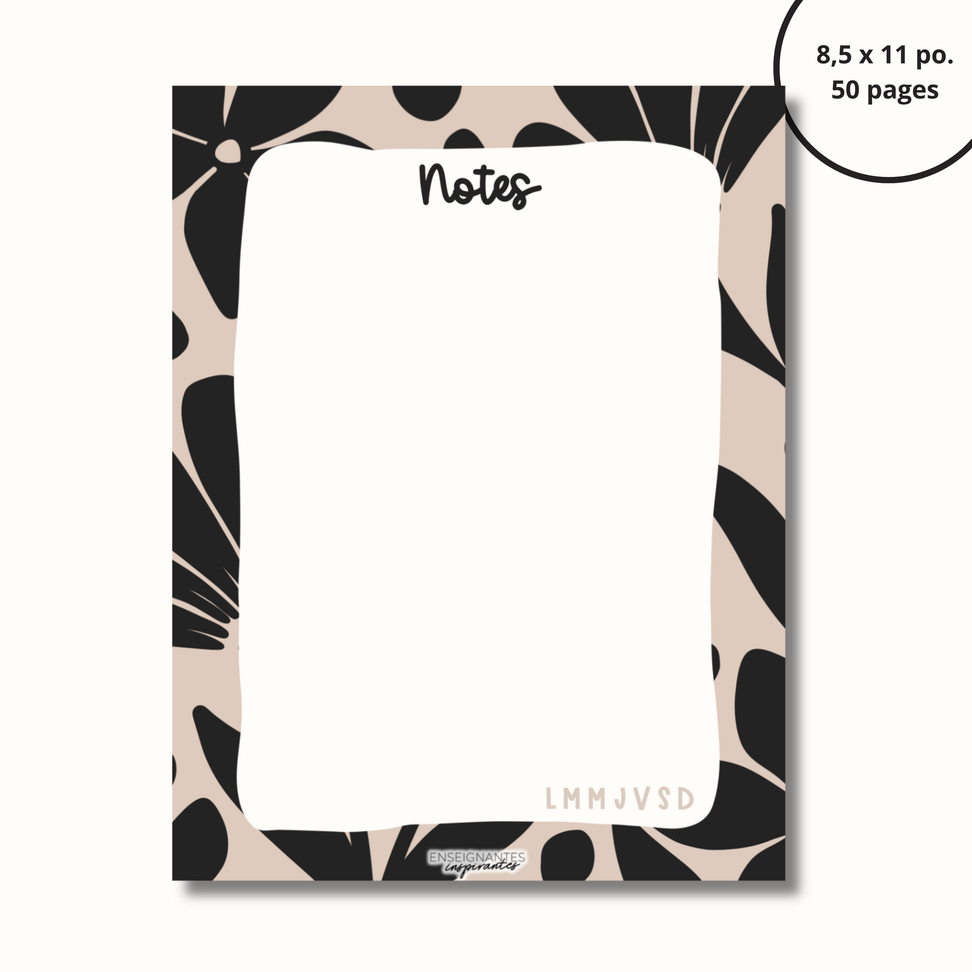 Bloc-note - Notes (crème)