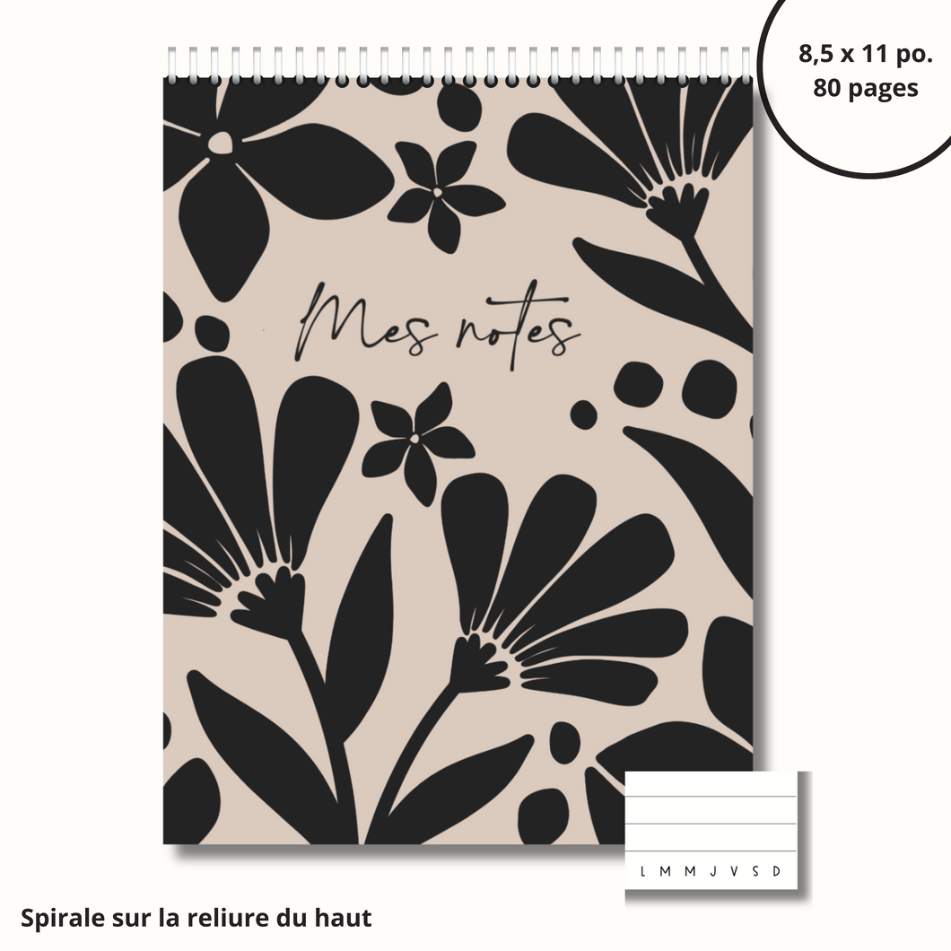 Notebook (retro flowers)