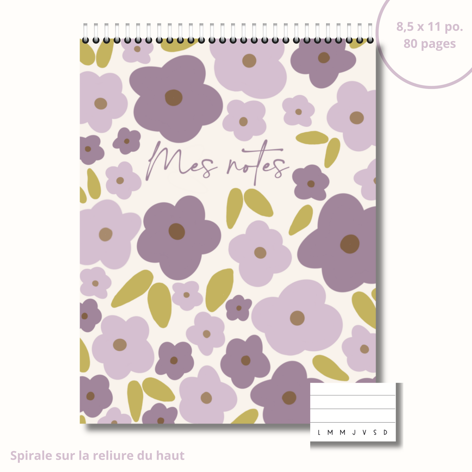 Notebook (retro flowers)