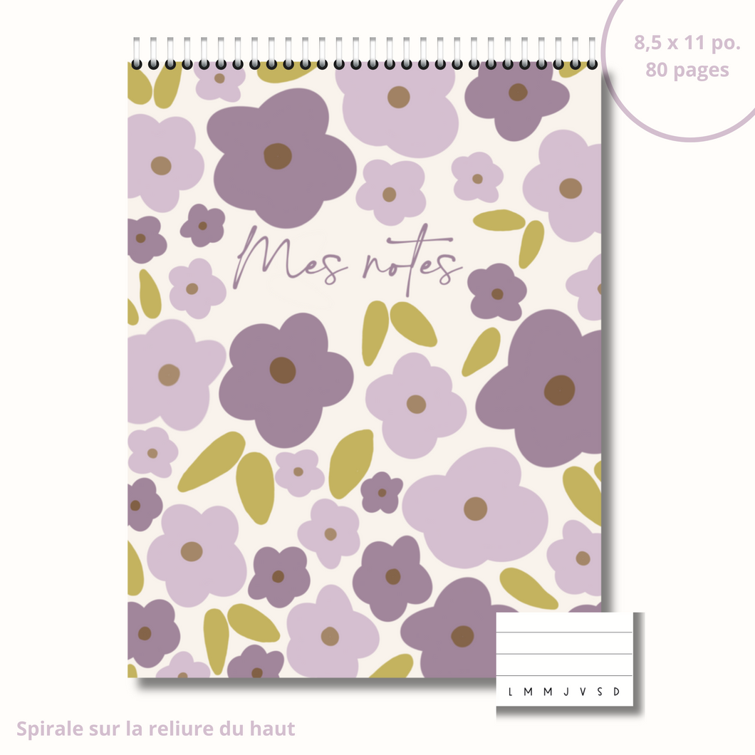 Notebook (retro flowers)