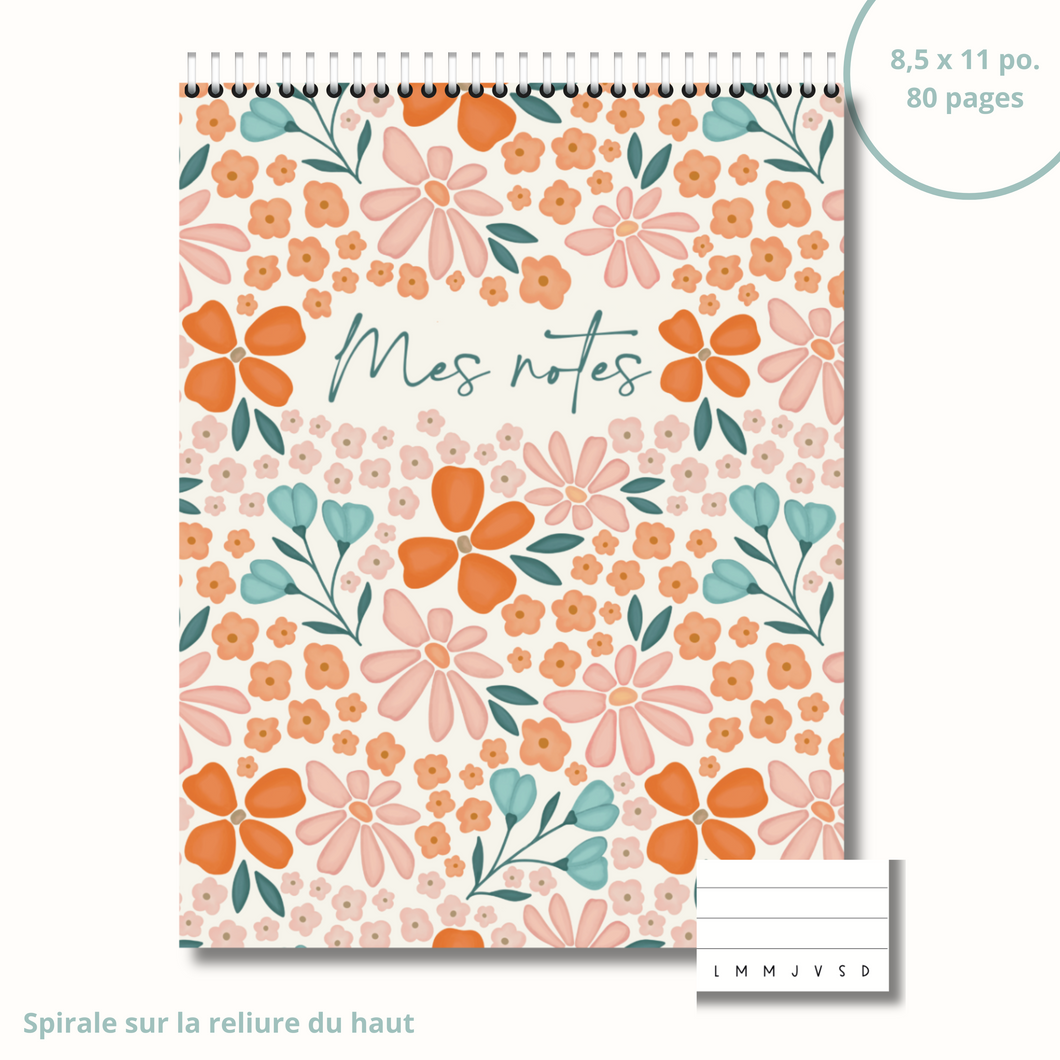 Notebook (retro flowers)