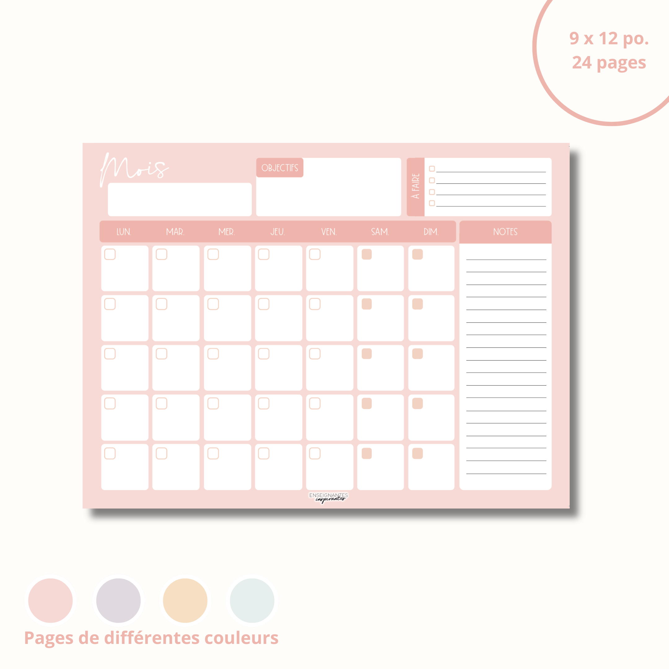 Image of Bloc note - Calendrier perpétuel