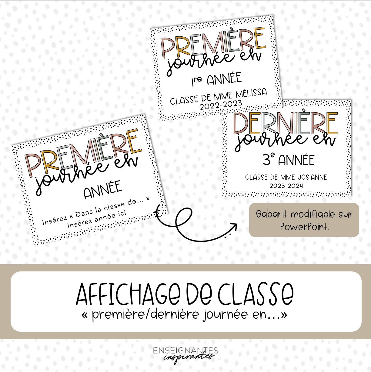 Affiche « Ma première/dernière journée en...»