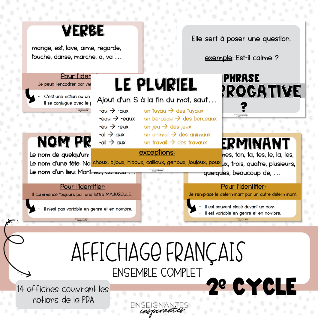 Affiches français 2e cycle (pois)