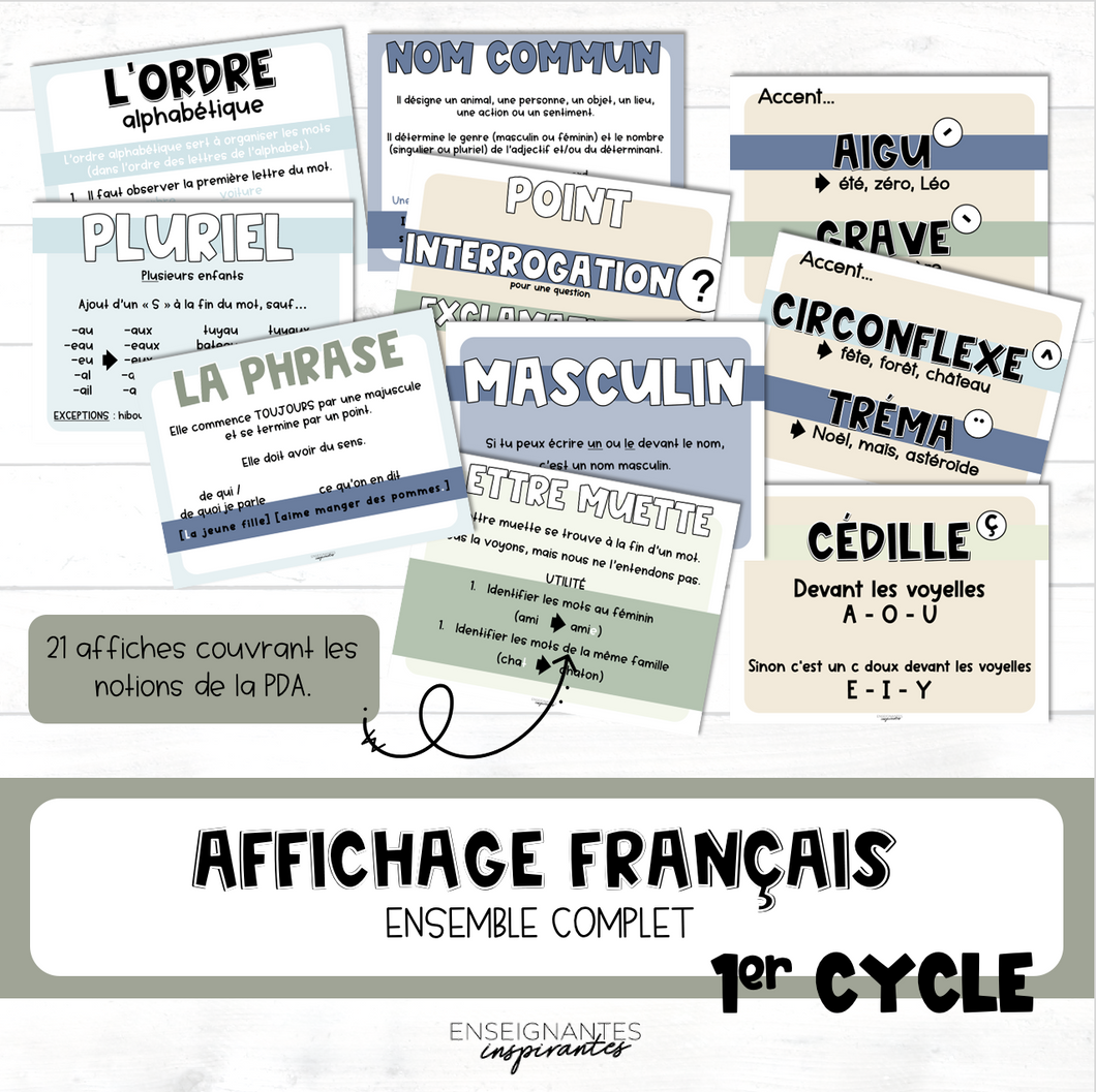 Affiches français 1er cycle (plantes)